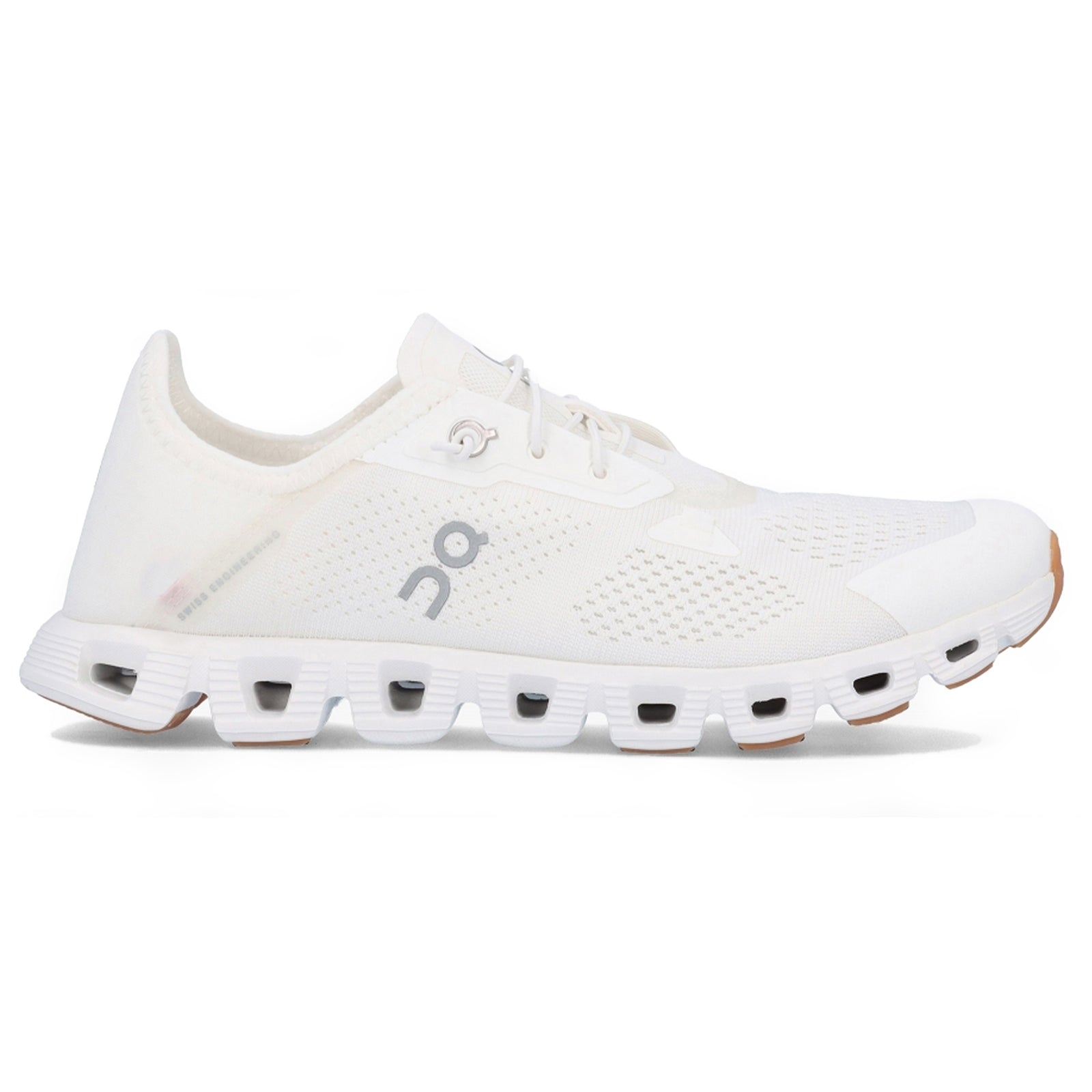 On Cloud 5 Coast Textile Synthetic Women's Low Top All White Trainers