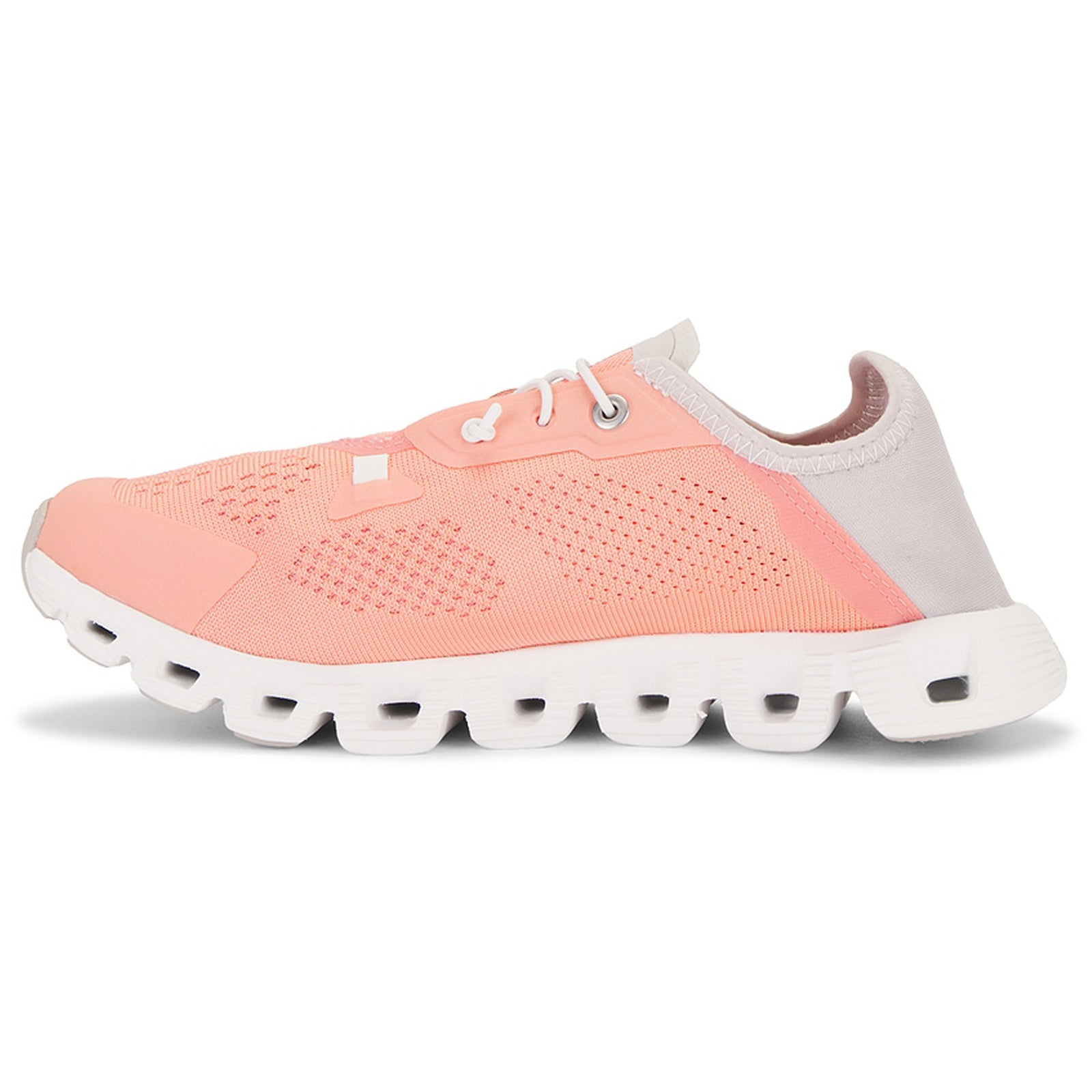 On Cloud 5 Coast Textile Synthetic Womens Trainers#color_flamingo pearl