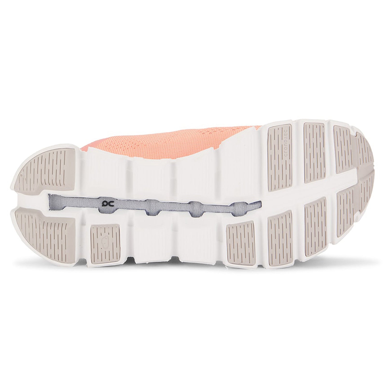 On Cloud 5 Coast Textile Synthetic Womens Trainers#color_flamingo pearl