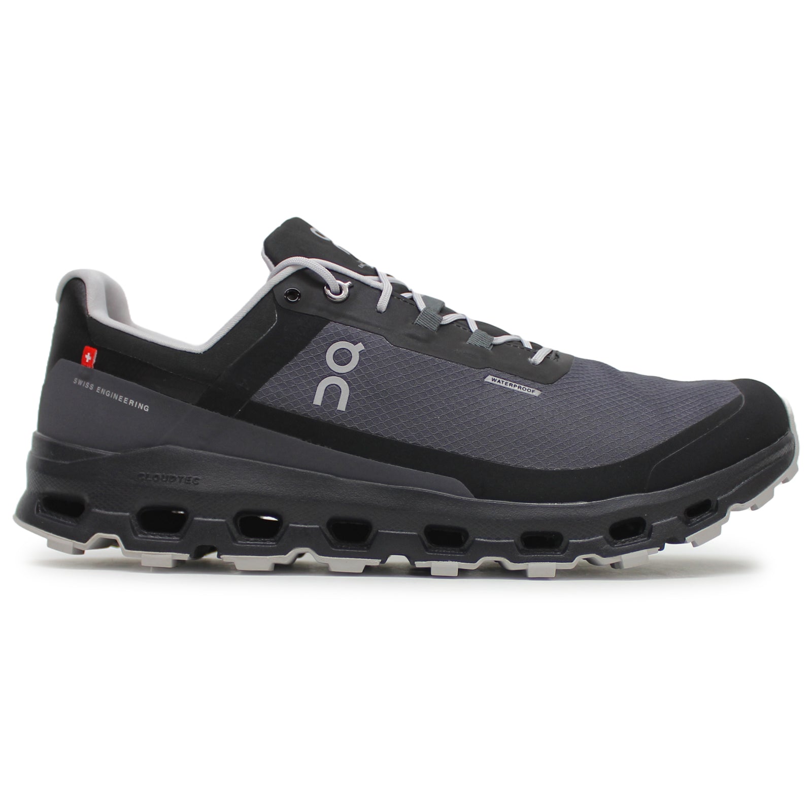 On Cloudvista Waterproof Textile Synthetic Men's Running Shoes#color_eclipse black
