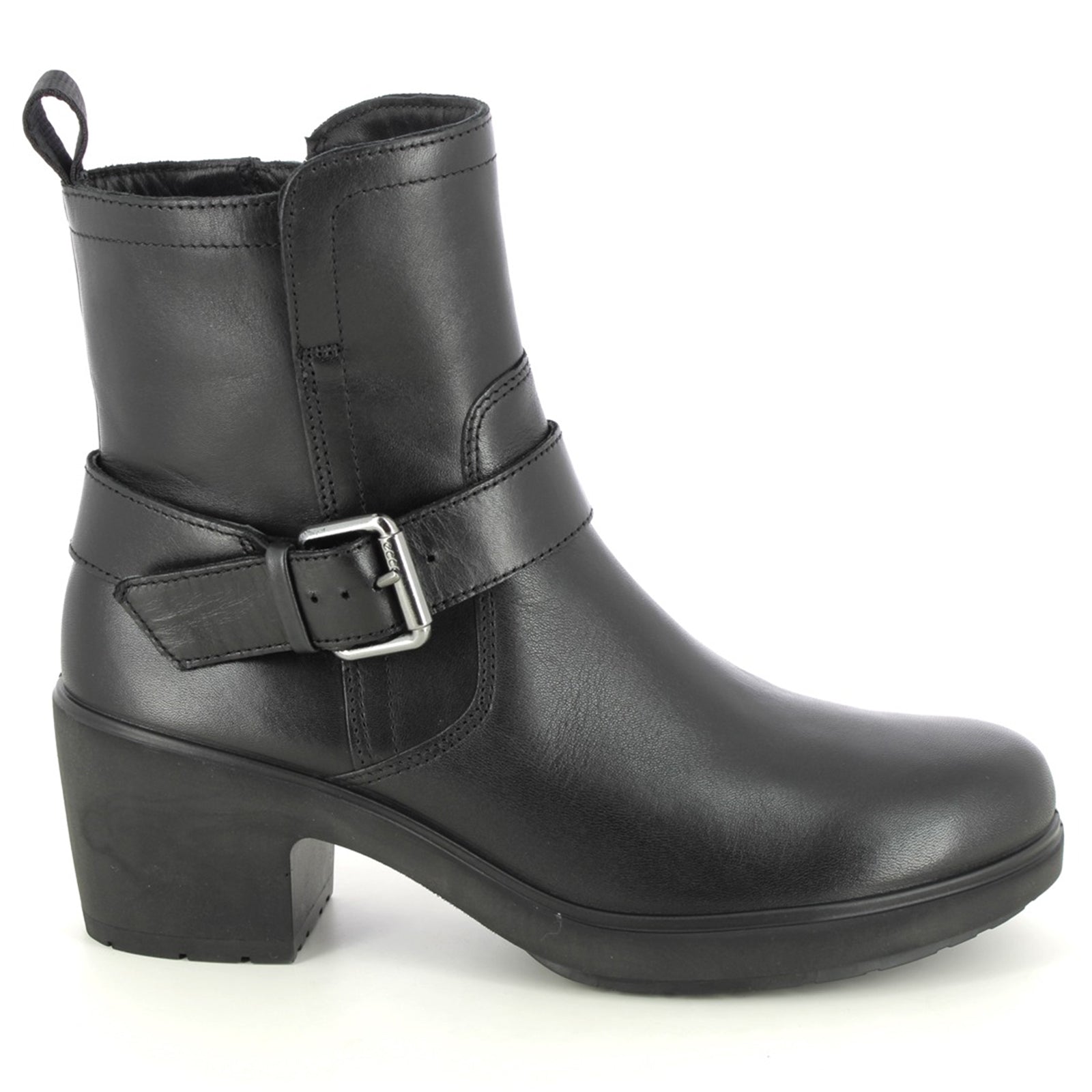 Ecco Metropole Zurich Full Grain Leather Womens Boots#color_black