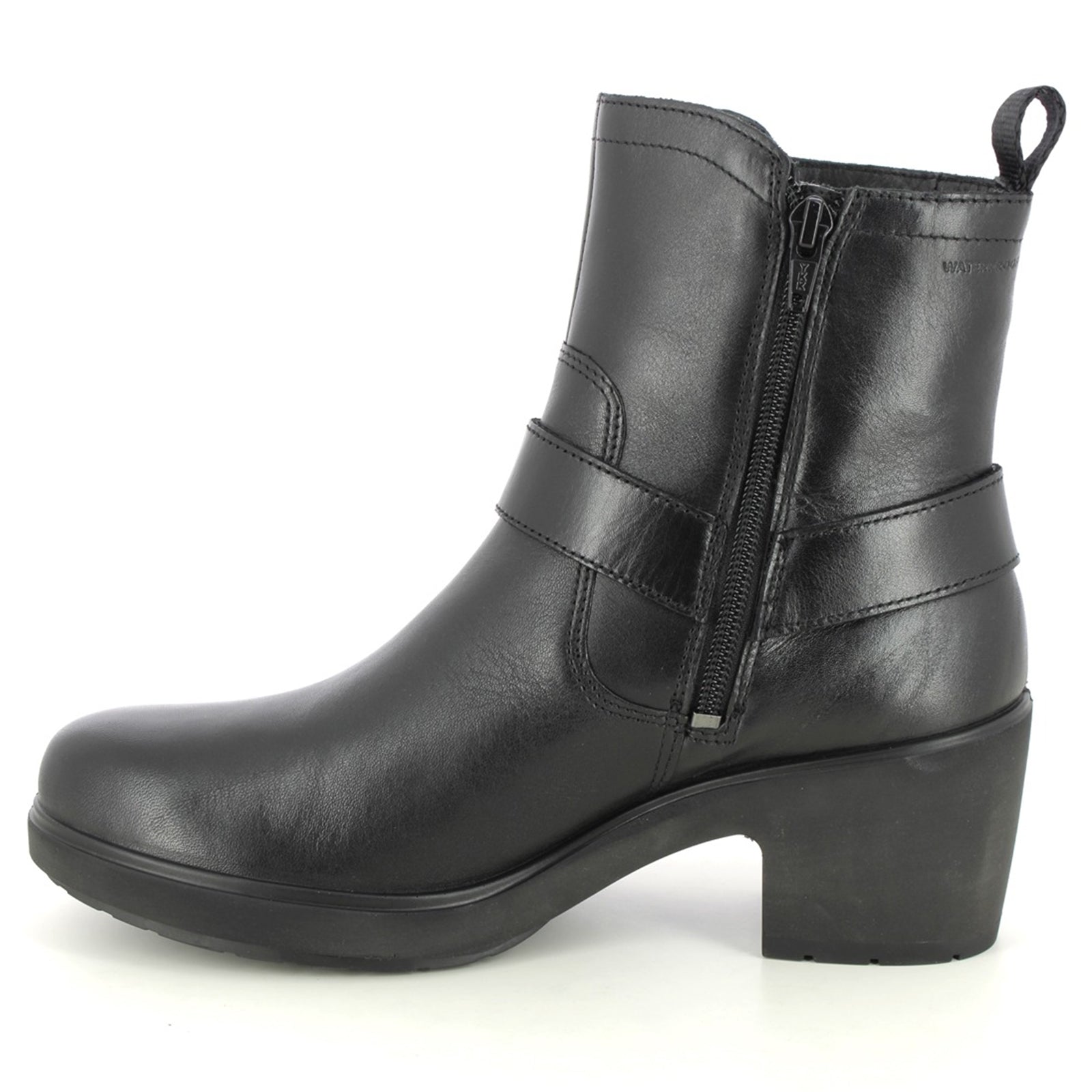 Ecco Metropole Zurich Full Grain Leather Womens Boots#color_black