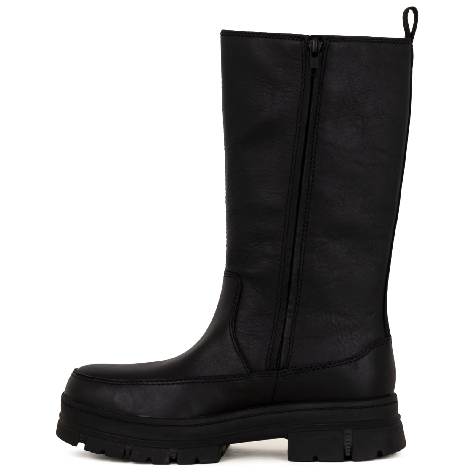 UGG Ashton High Chelsea Full Grain Leather Womens Boots#color_black