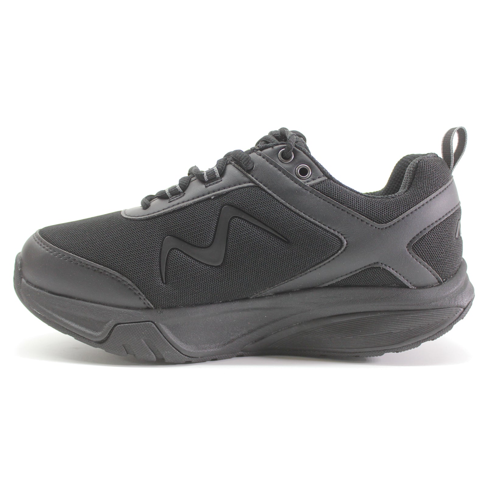 MBT Sport 4 Leather Textile Womens Trainers#color_black