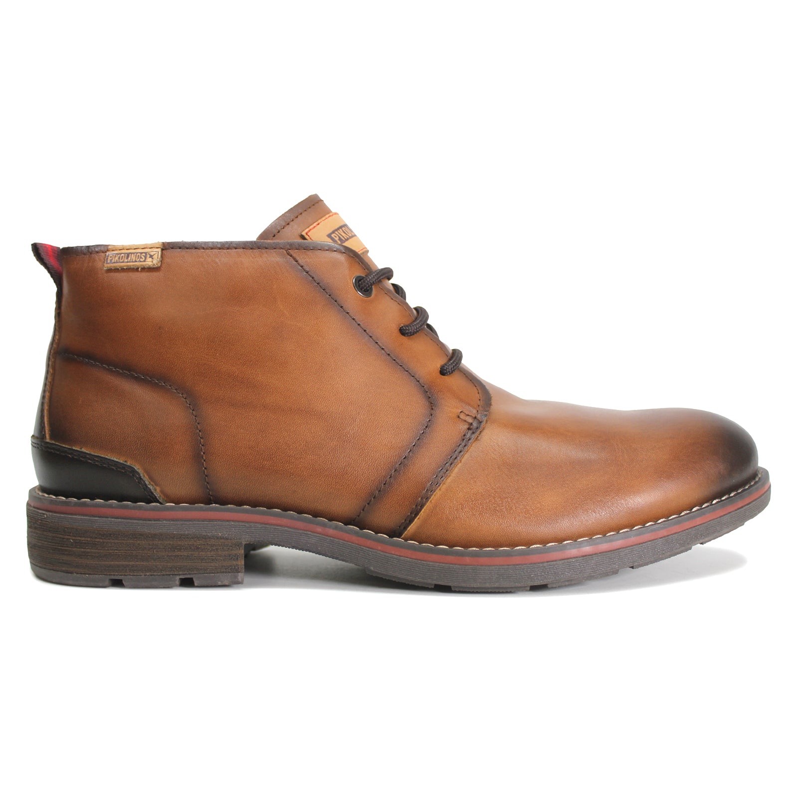 Pikolinos York M2M-8027 Leather Mens Boots#color_cuero