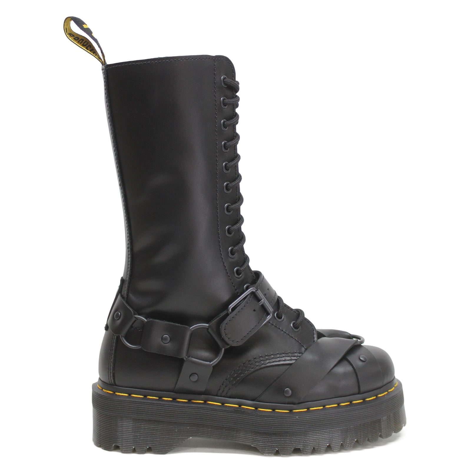 Martens 1914 Quad Harness Paris Leather Unisex Mid Calf