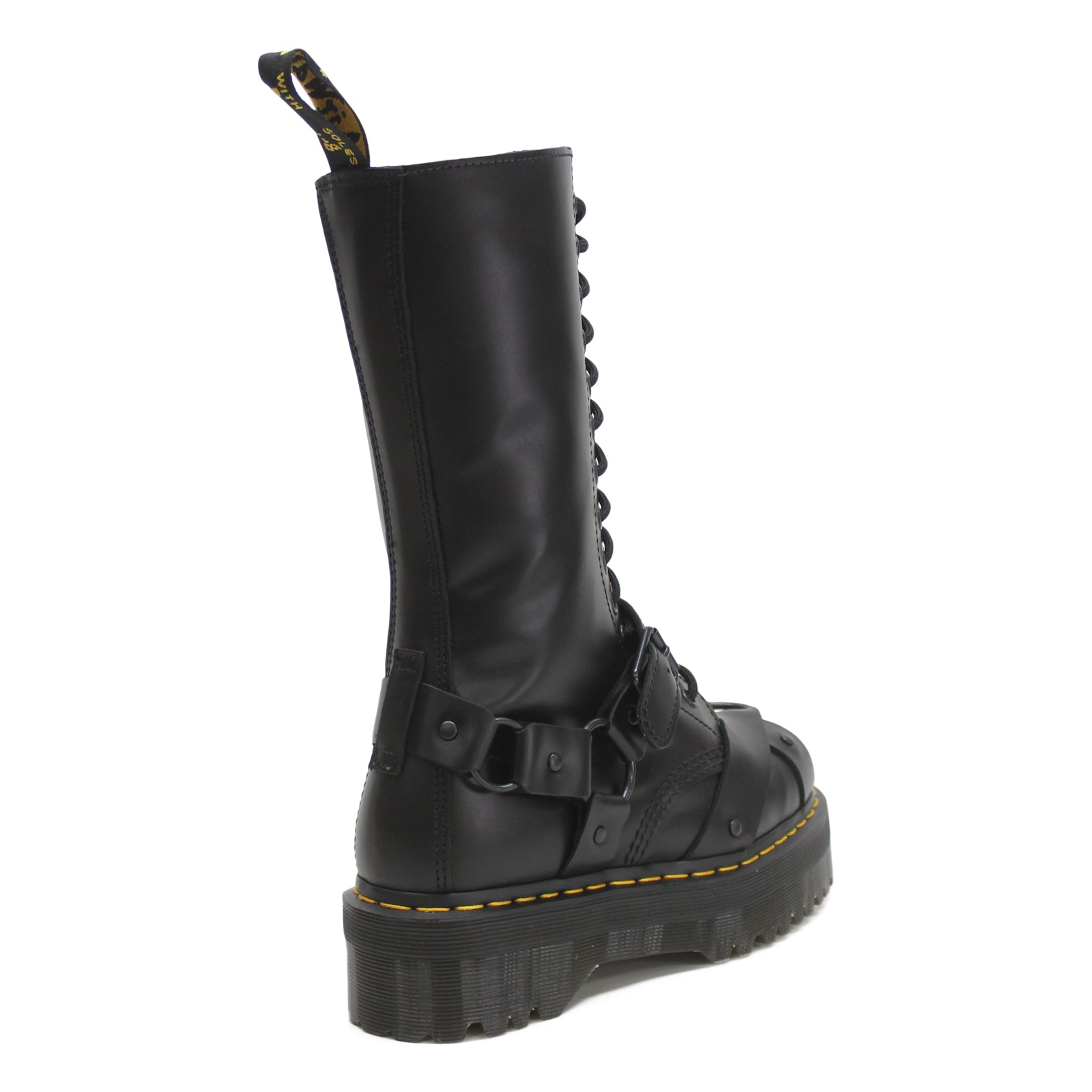 Dr. Martens 1914 Quad Harness Paris Leather Unisex Boots#color_black