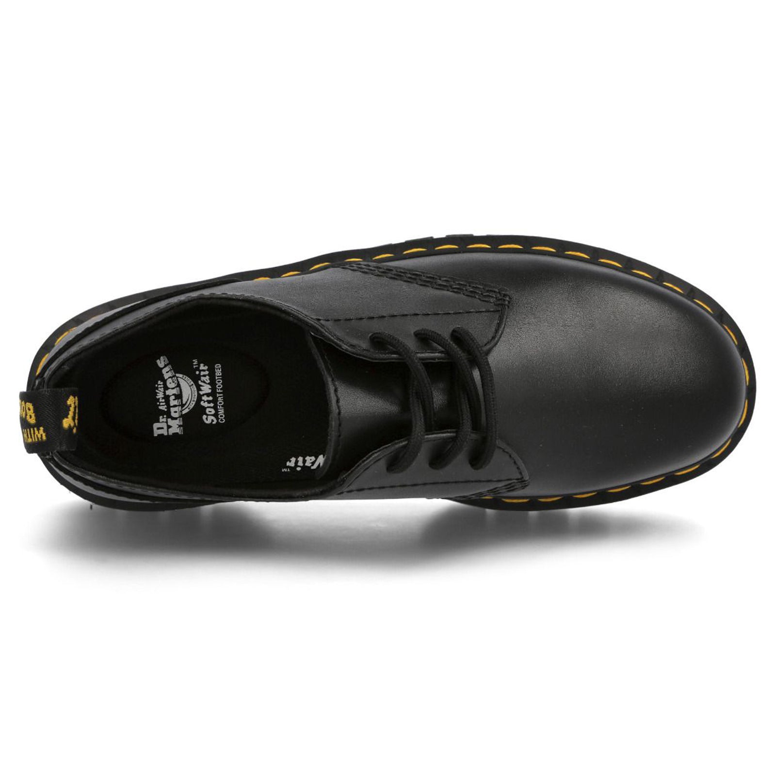 Dr. Martens Audrick 3-Eye Nappa Lux Leather Womens Shoes#color_black