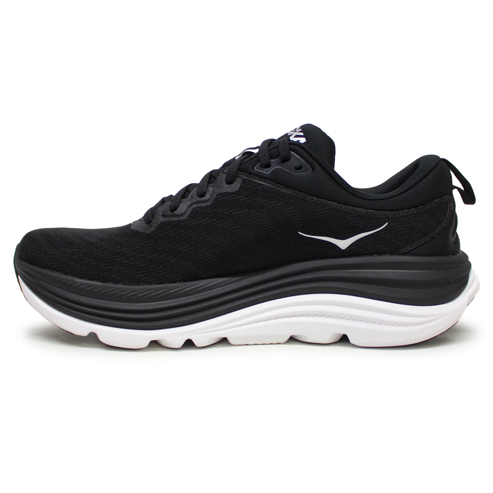 Hoka Gaviota 5 Textile Synthetic Mens Trainers#color_black white