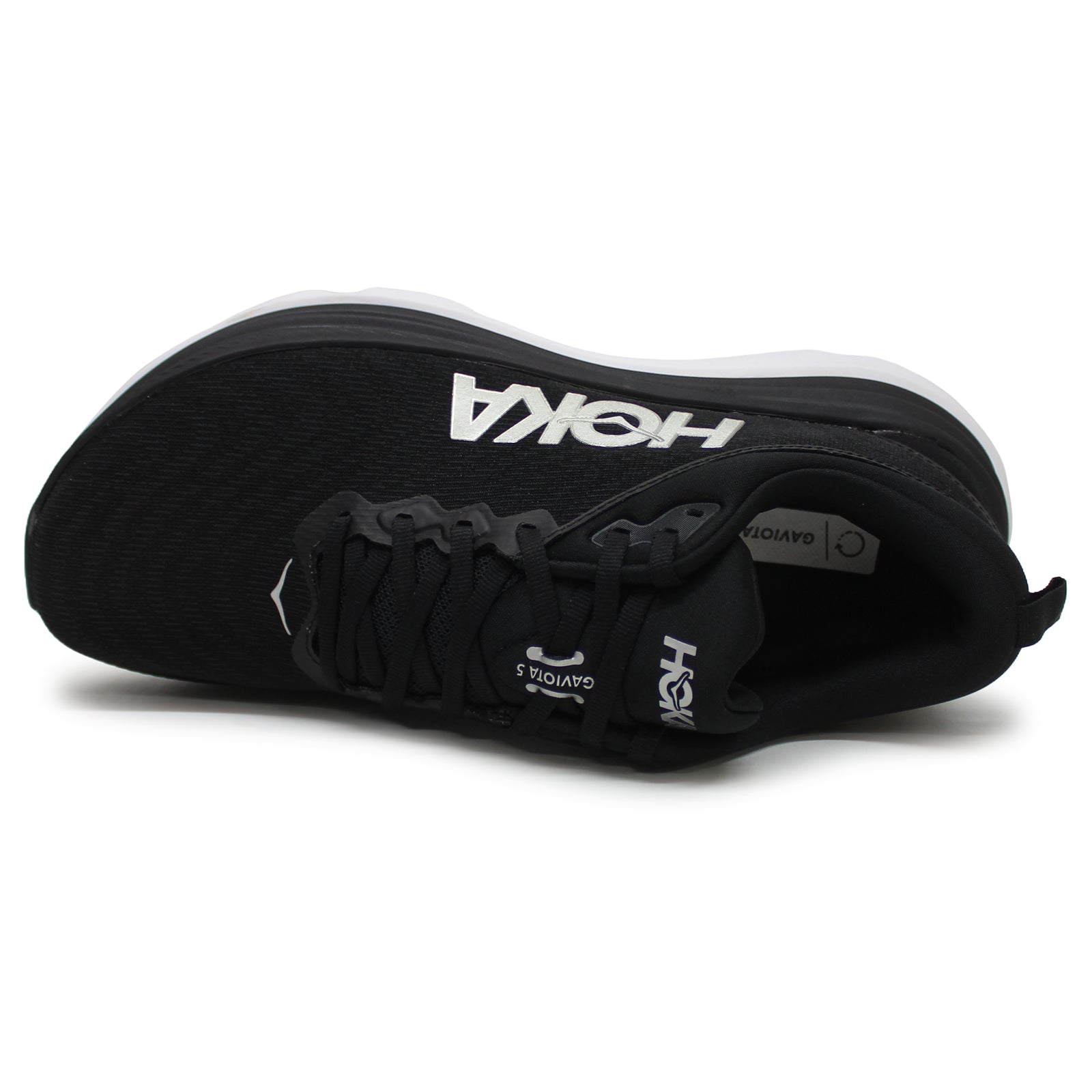 Hoka Gaviota 5 Textile Synthetic Mens Trainers#color_black white