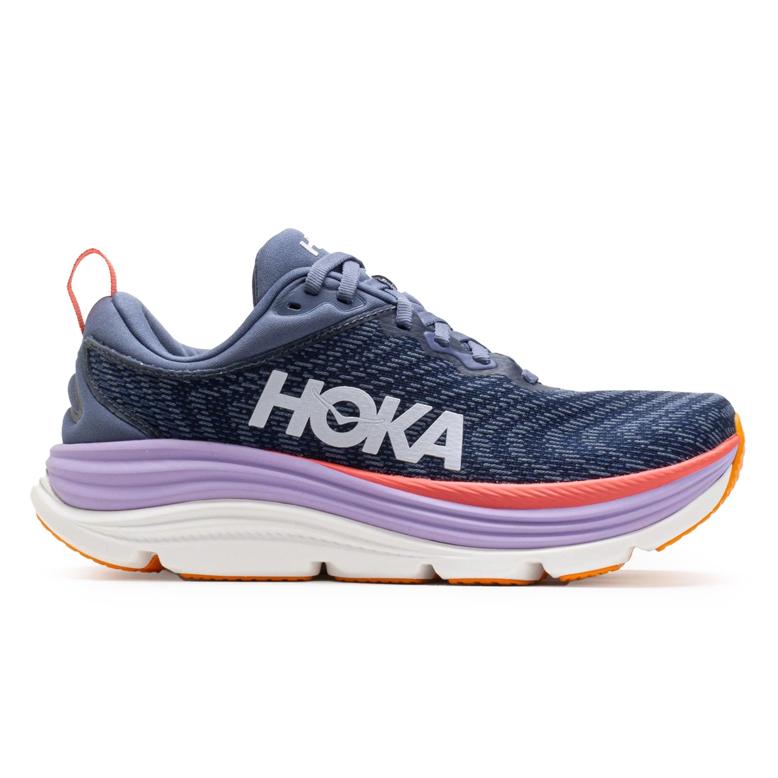 Hoka Gaviota 5 Textile Synthetic Womens Trainers#color_anchor grapefruit