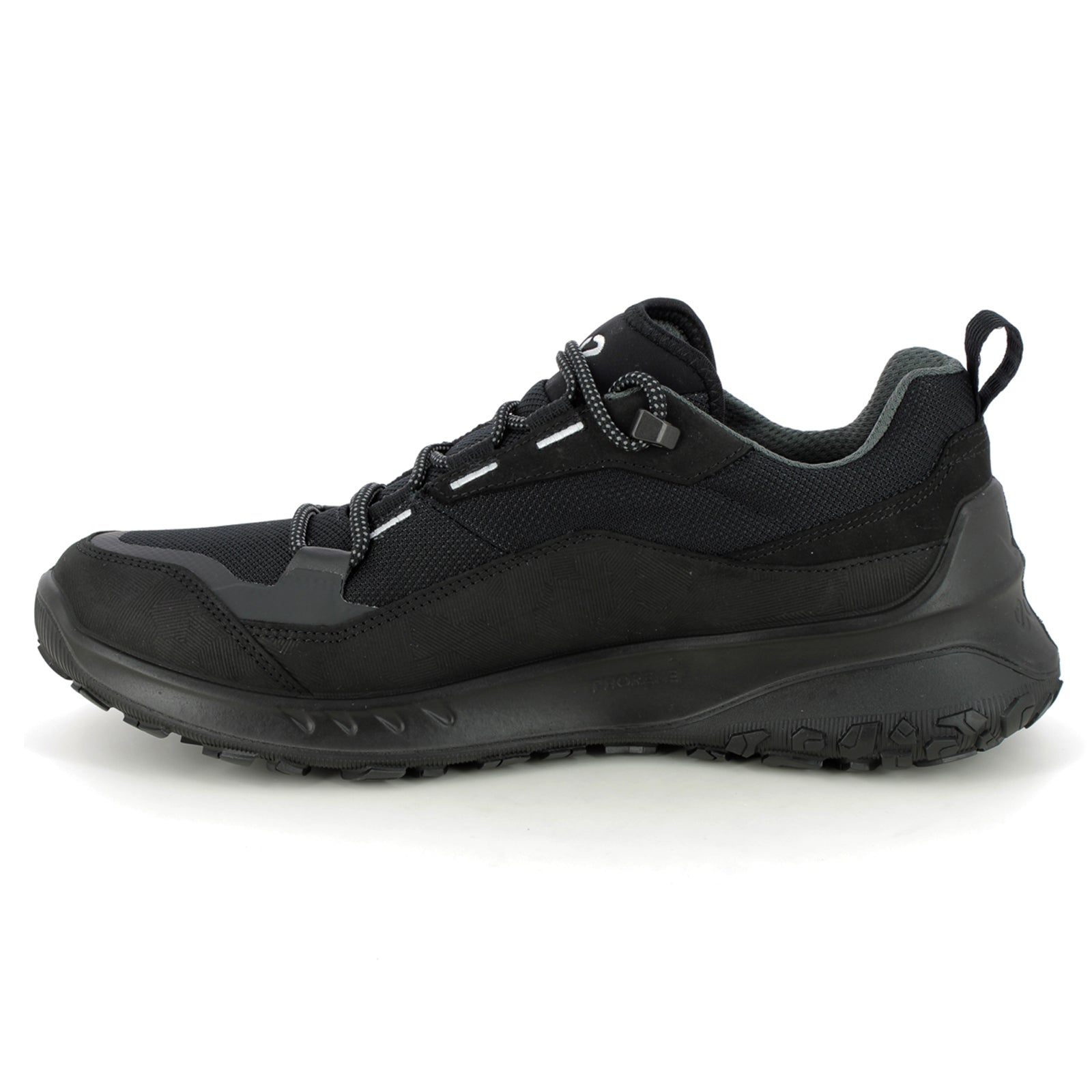 Ecco ULT-TRN Leather Textile Mens Trainers#color_black