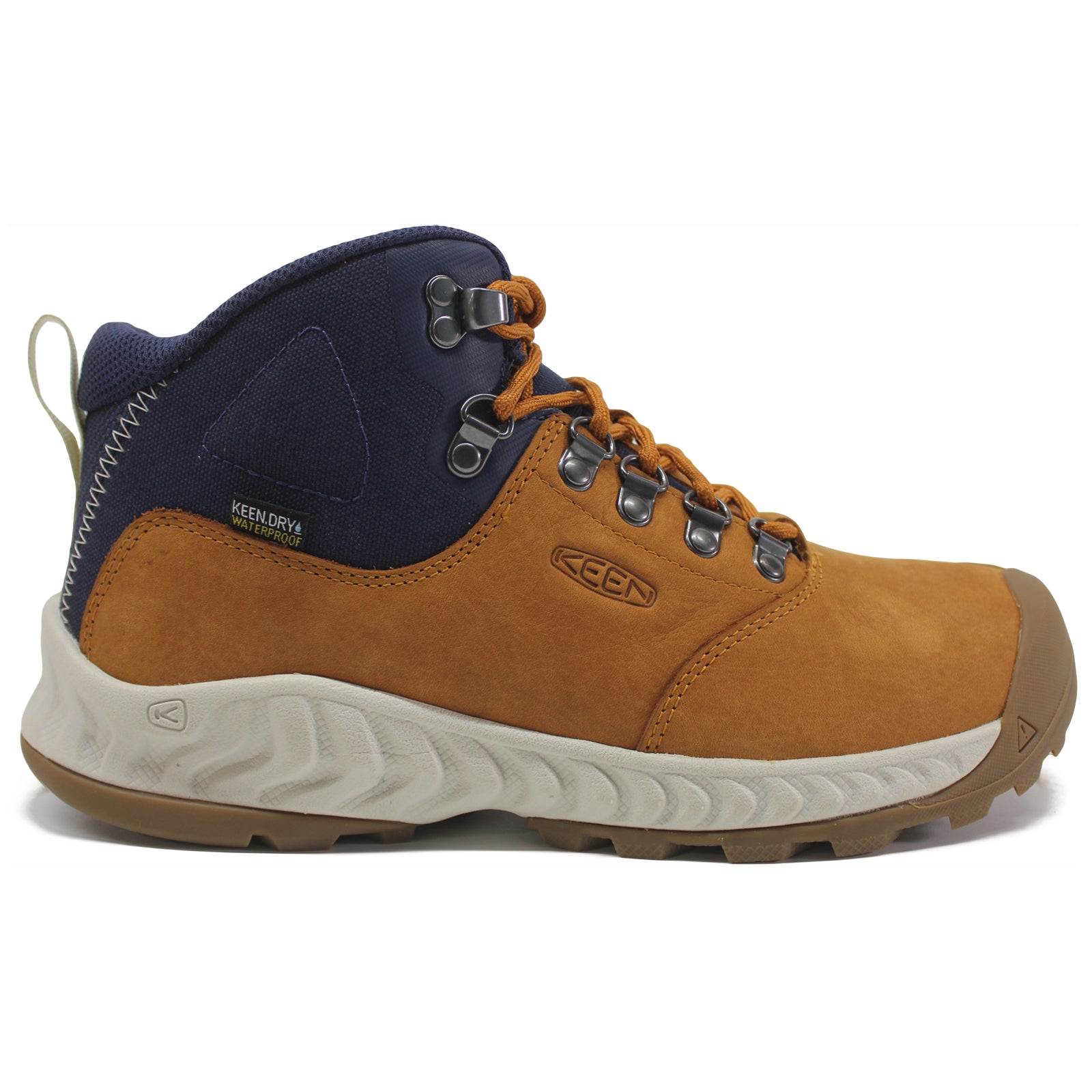 Keen Nxis Explorer Mid WP Leather Textile Womens Boots#color_keen maple birch