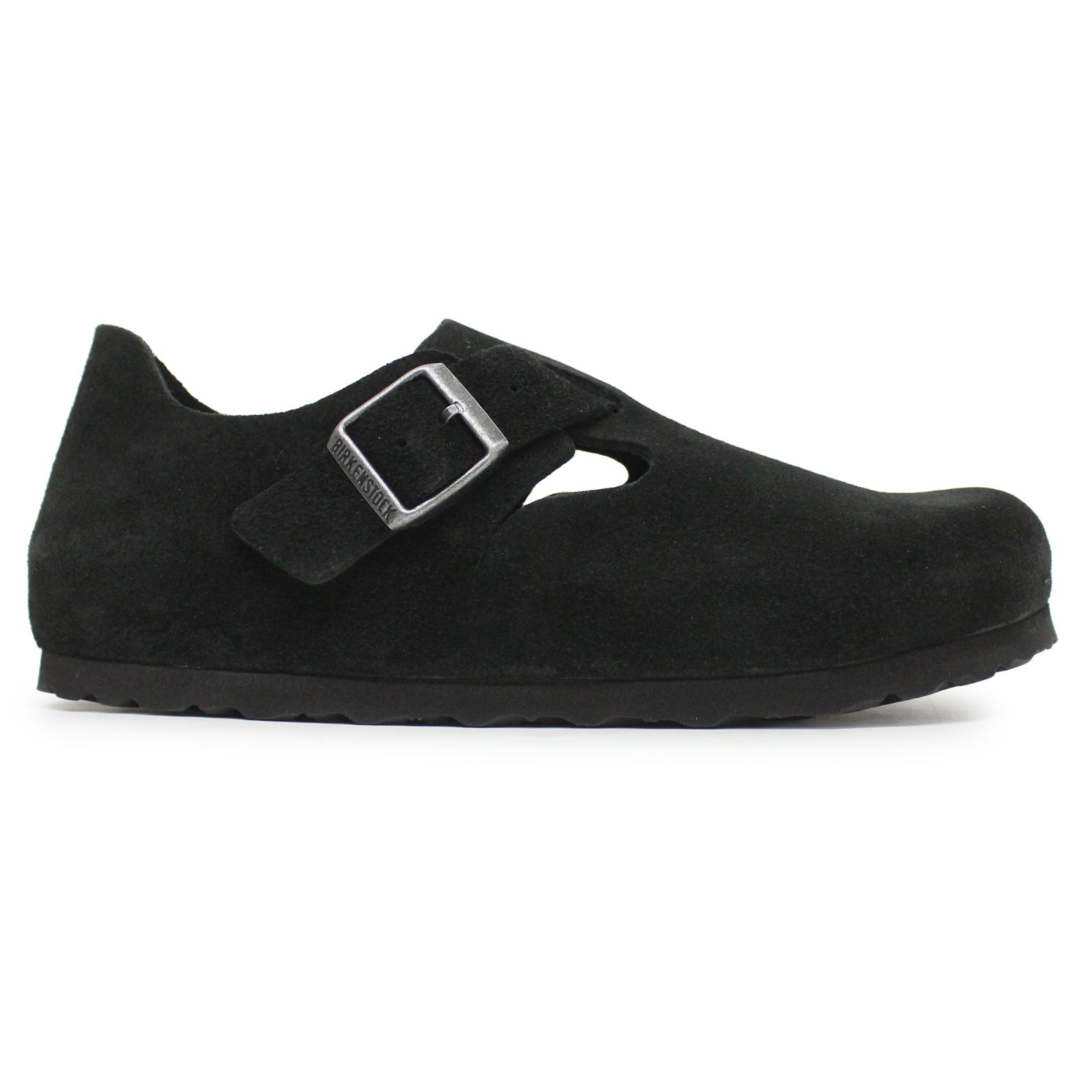 Birkenstock London BS Suede Leather Unisex Shoes#color_black