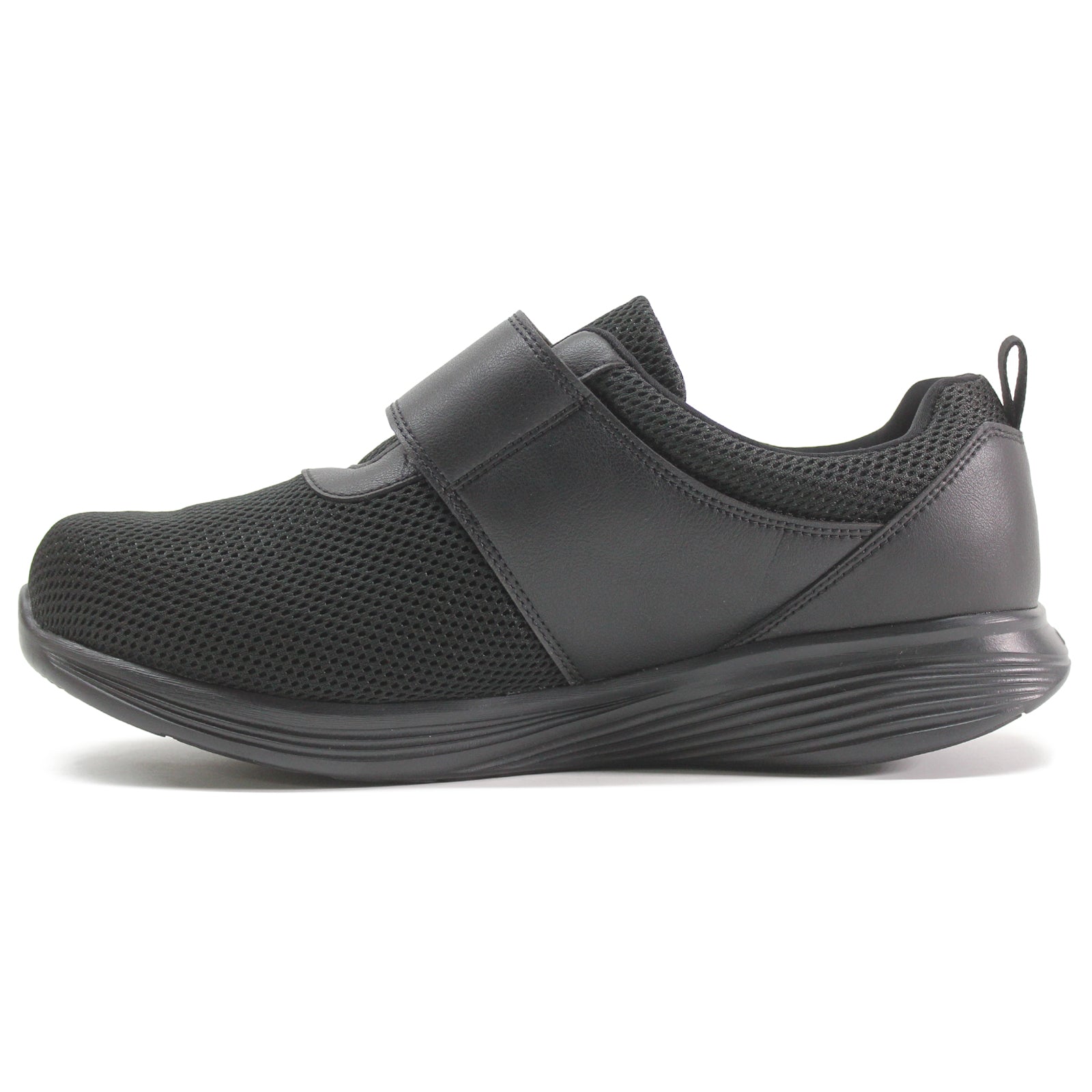 MBT Modena De Acacia Textile Leather Mens Shoes#color_black