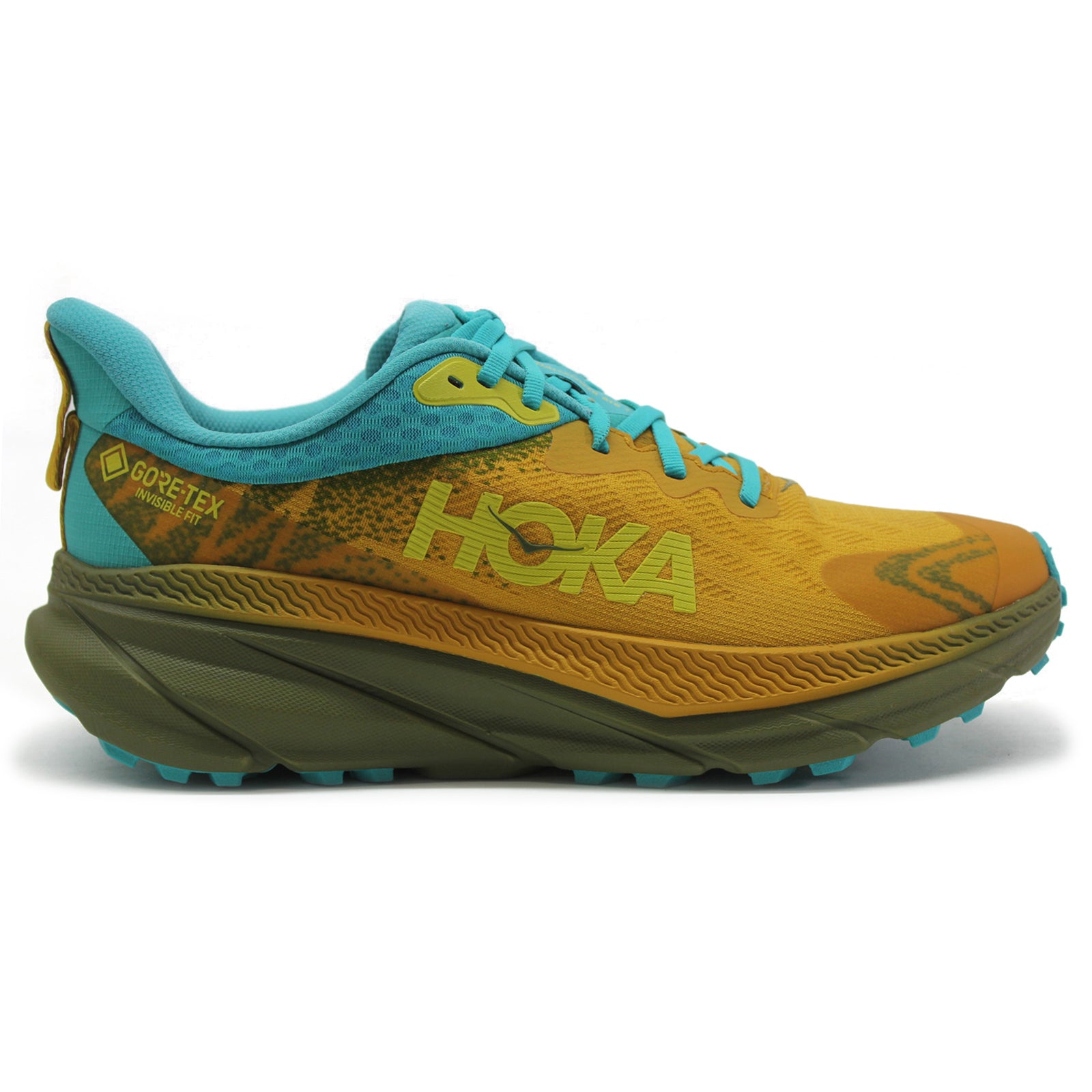 Hoka Challenger ATR 7 GTX Textile Synthetic Mens Trainers#color_golden yellow avocado