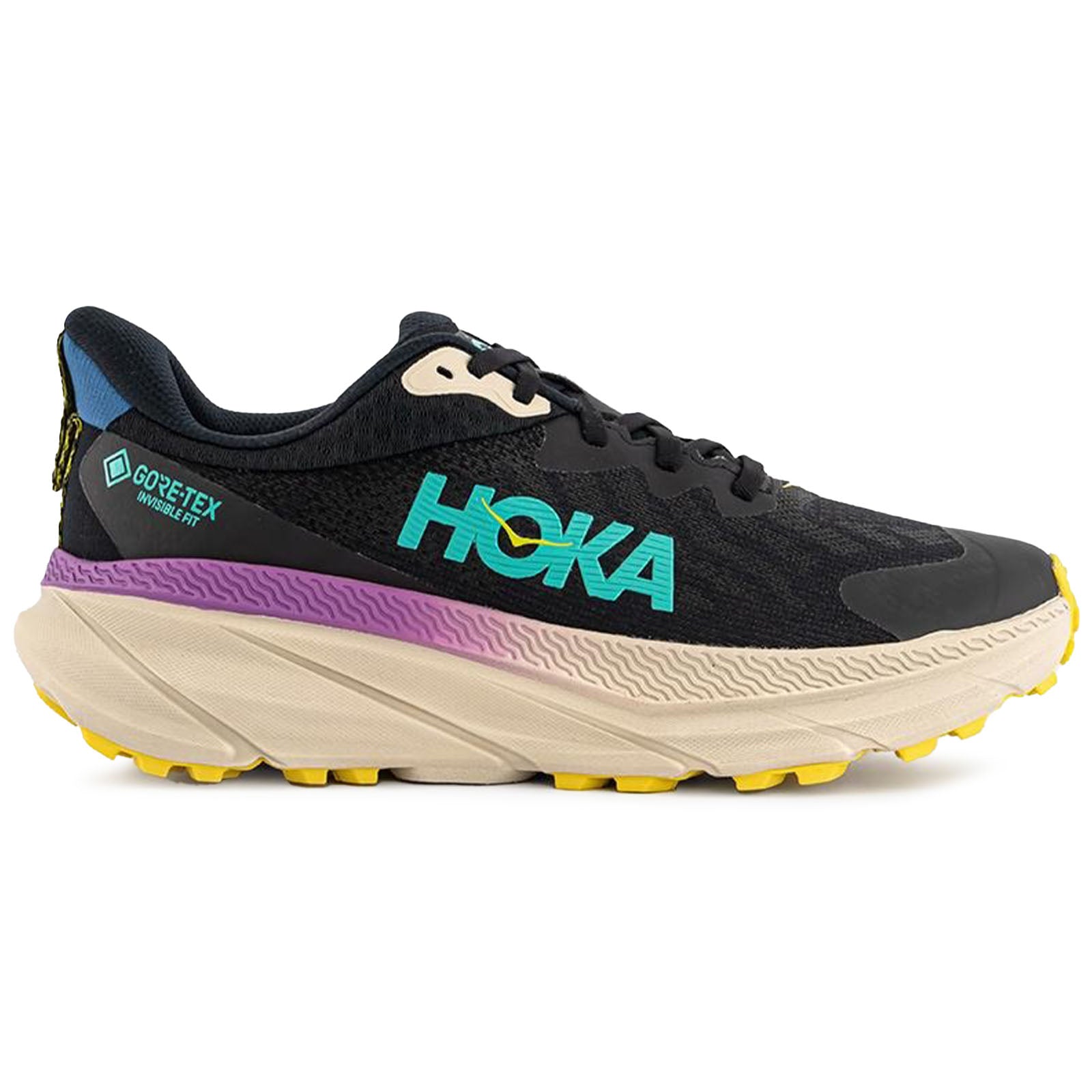Hoka Challenger ATR 7 GTX Textile Synthetic Mens Trainers#color_black oatmeal