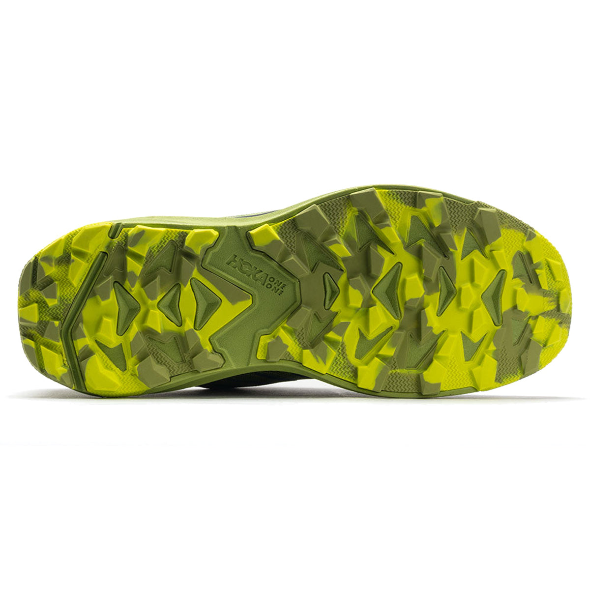 Hoka Torrent 3 Textile Synthetic Mens Trainers#color_bluesteel dark citron