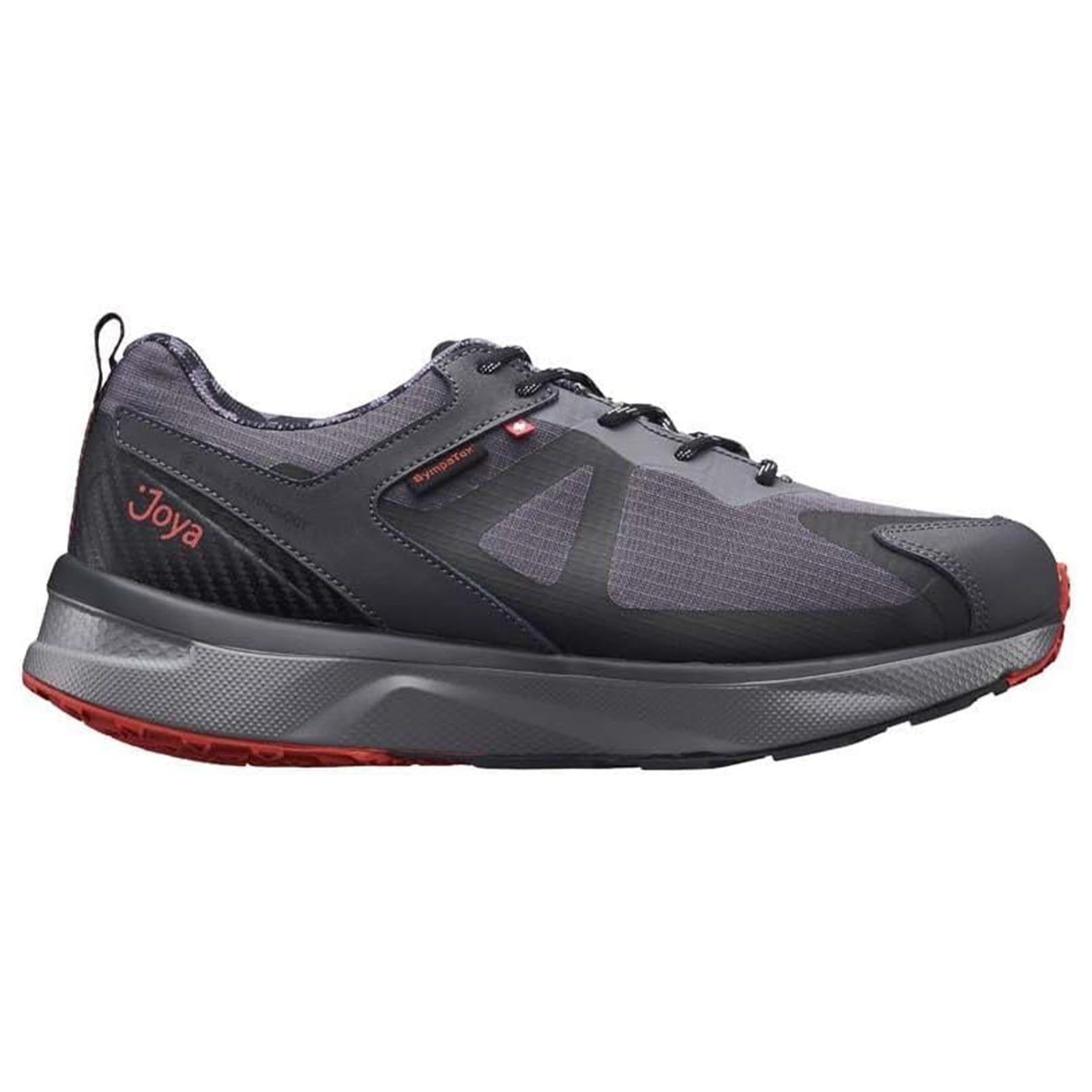Joya Veloce STX Leather Textile Mens Trainers#color_dark grey