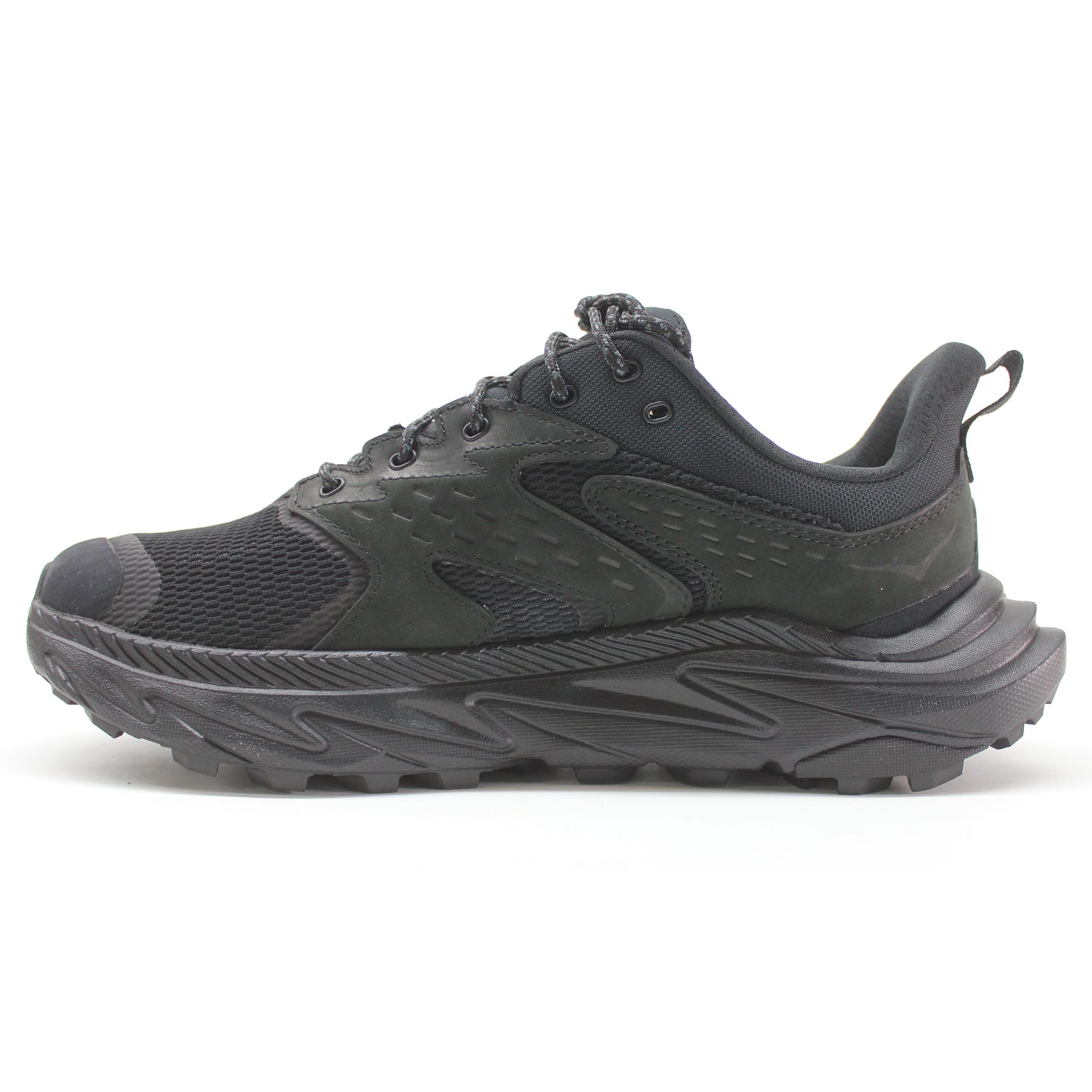 Hoka Anacapa 2 Low GTX Nubuck Textile Mens Trainers#color_black black