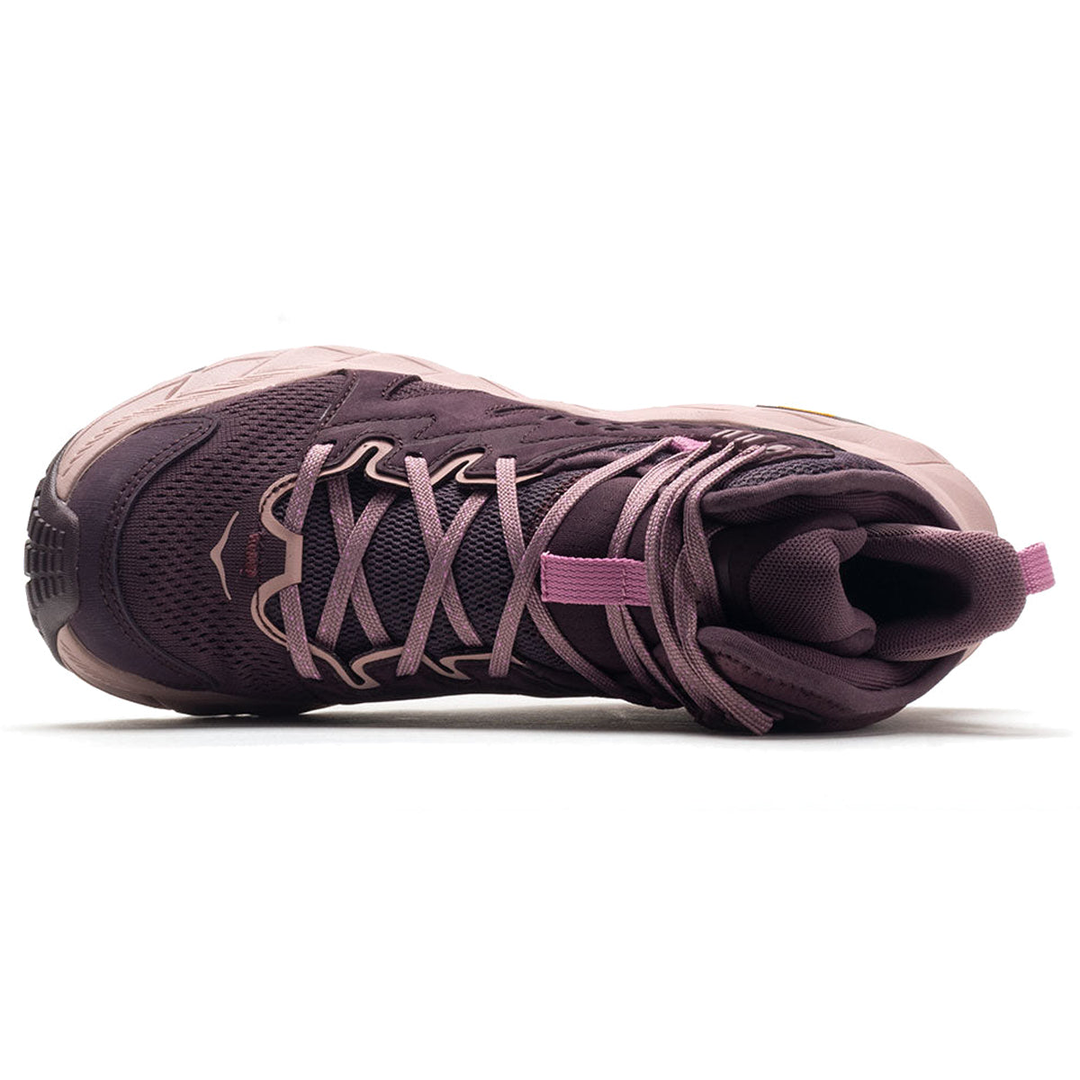 Hoka Anacapa Breeze Mid Textile Synthetic Womens Trainers#color_raisin pale mauve