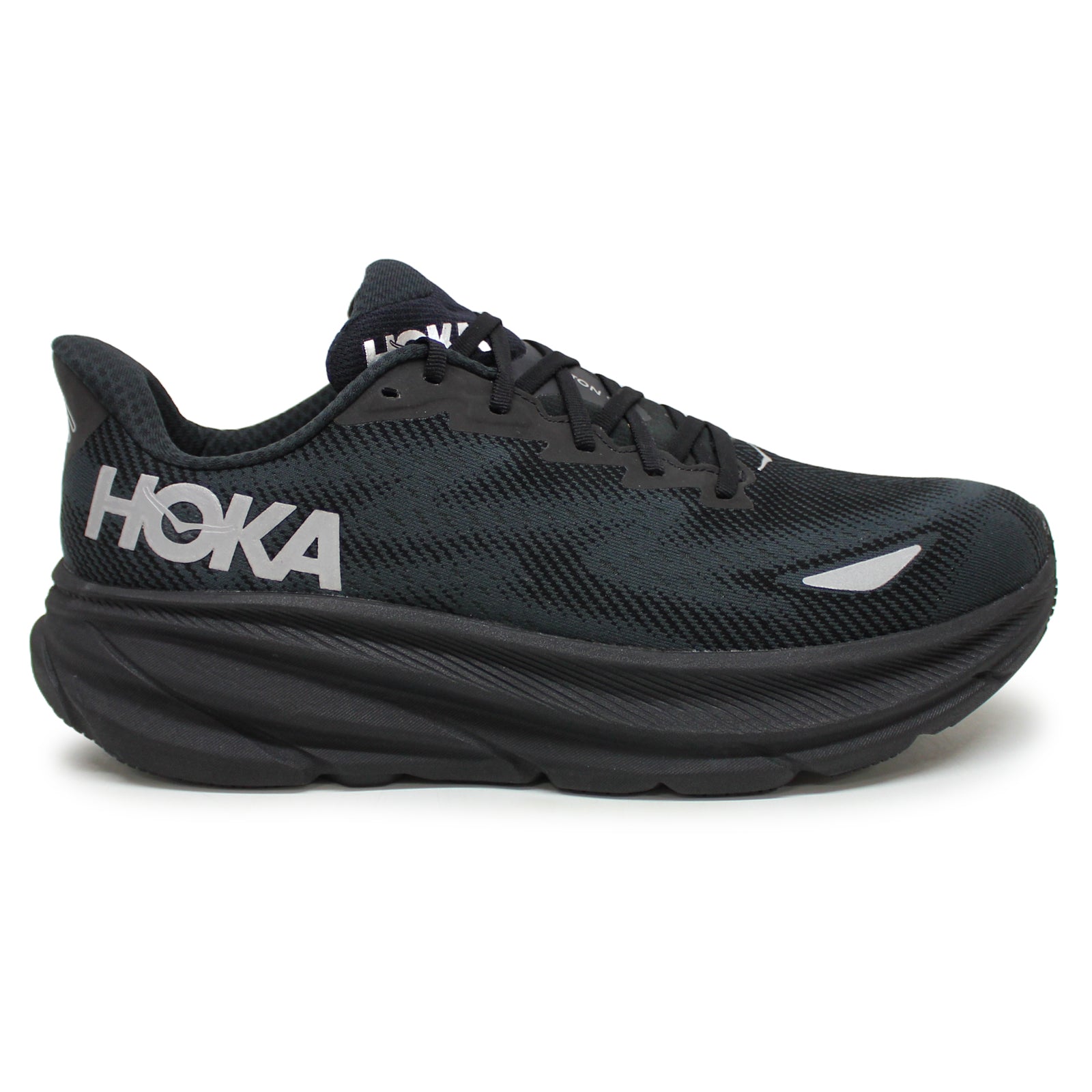 Hoka Clifton 9 GTX Textile Synthetic Mens Trainers#color_black black