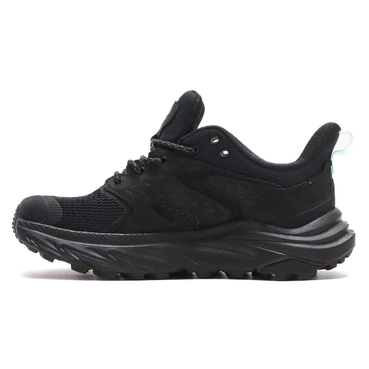 Hoka Anacapa 2 Low GTX Nubuck Textile Womens Trainers#color_black black