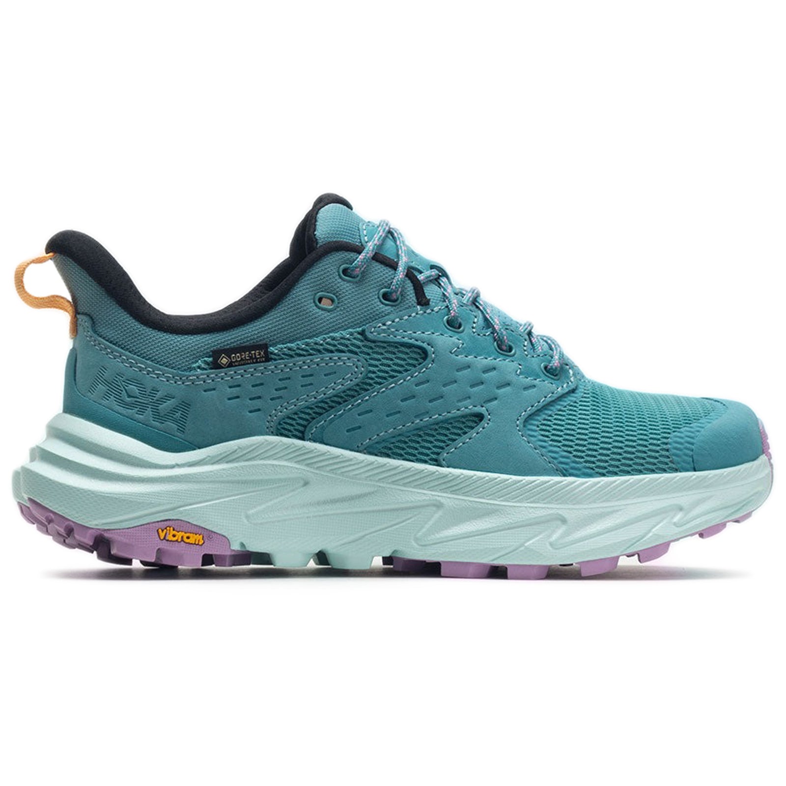 Hoka Anacapa 2 Low GTX Nubuck Textile Womens Trainers#color_ocean mist sunlit ocean