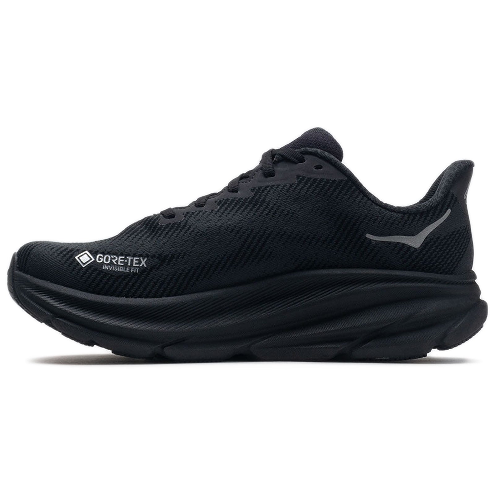 Hoka Clifton 9 GTX Textile Womens Trainers#color_black black