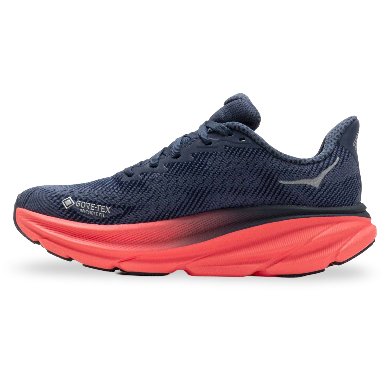 Hoka Clifton 9 GTX Textile Womens Trainers#color_varsity navy nautical dusk