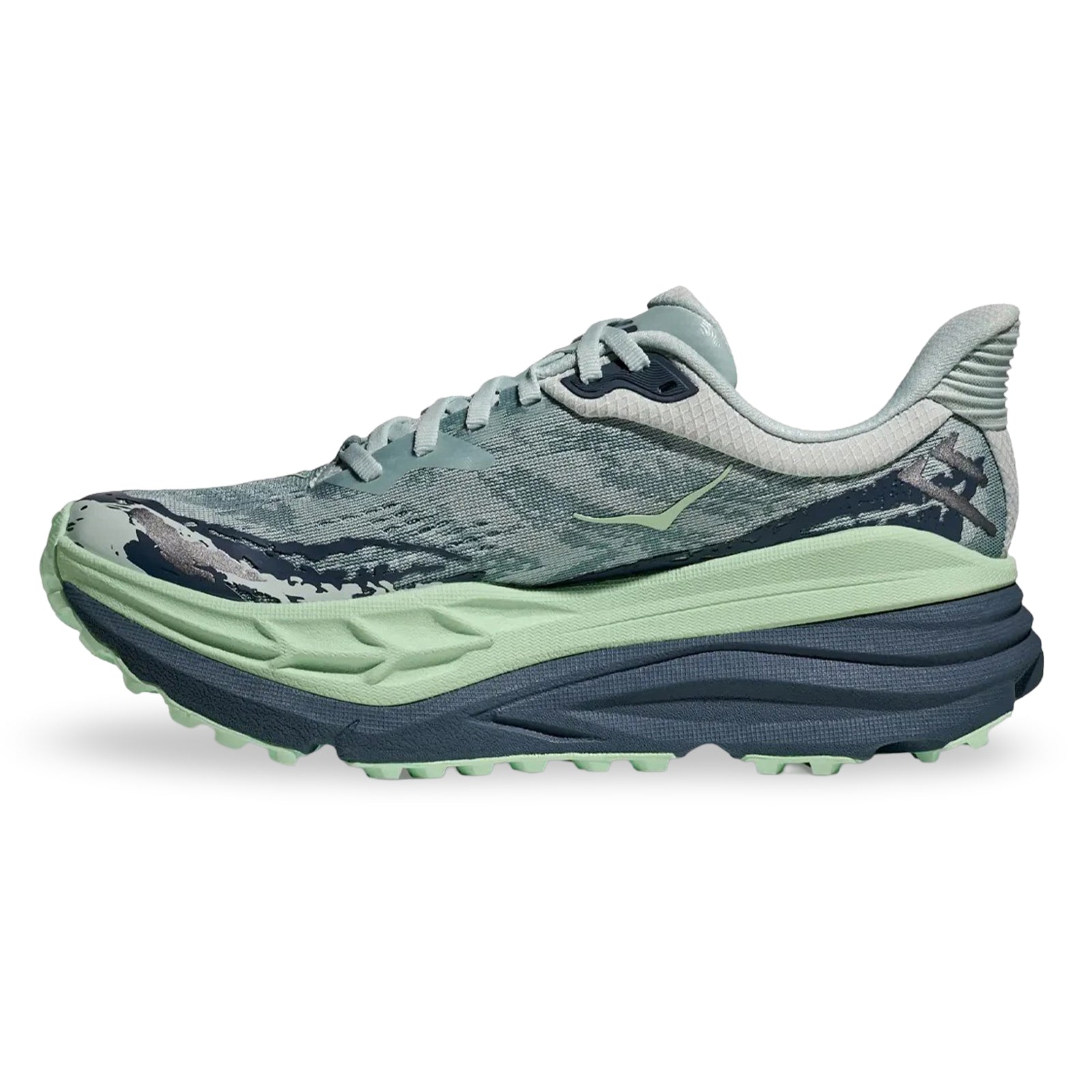 Hoka Stinson 7 Textile Synthetic Womens Trainers#color_droplet thunder cloud