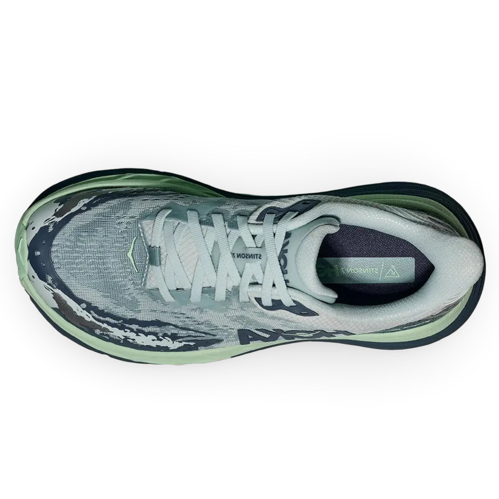 Hoka Stinson 7 Textile Synthetic Womens Trainers#color_droplet thunder cloud