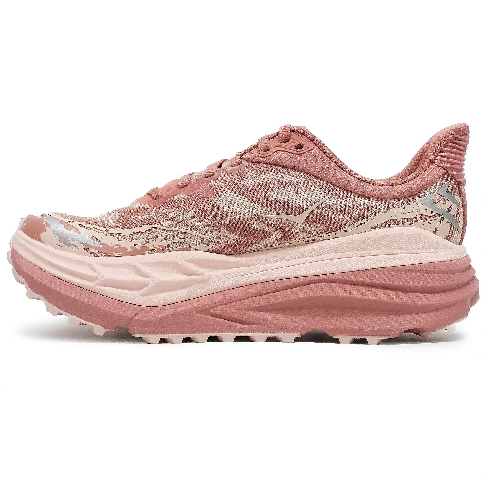 Hoka Stinson 7 Textile Synthetic Womens Trainers#color_blush rose latte