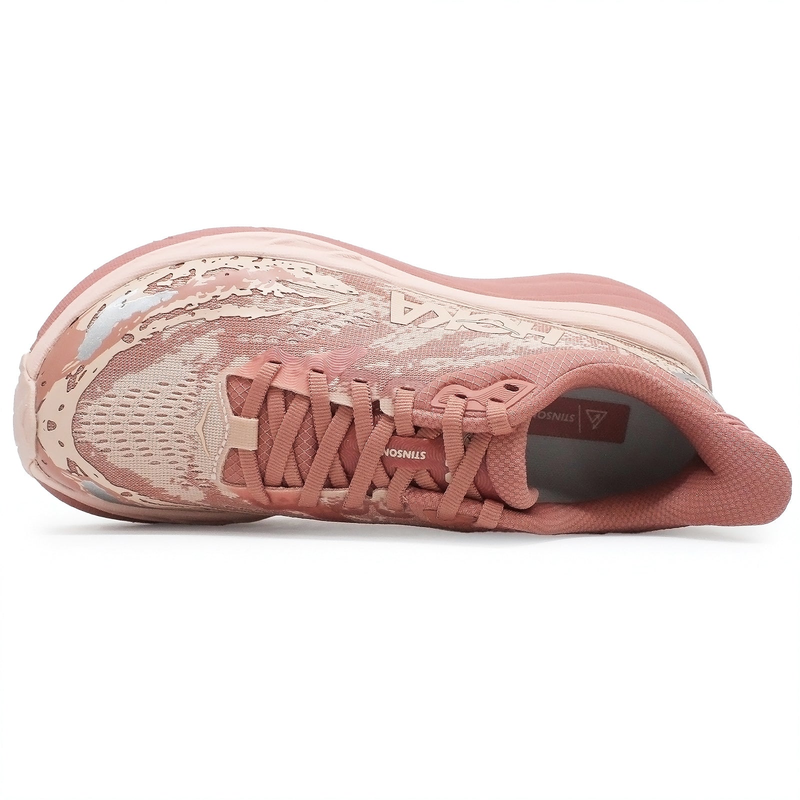 Hoka Stinson 7 Textile Synthetic Womens Trainers#color_blush rose latte