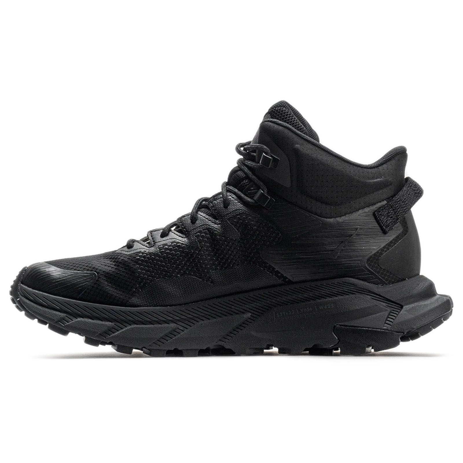 Hoka Trail Code GTX 1123165-BRVN Textile Synthetic Mens Boots - Black Raven - 10#color_black raven