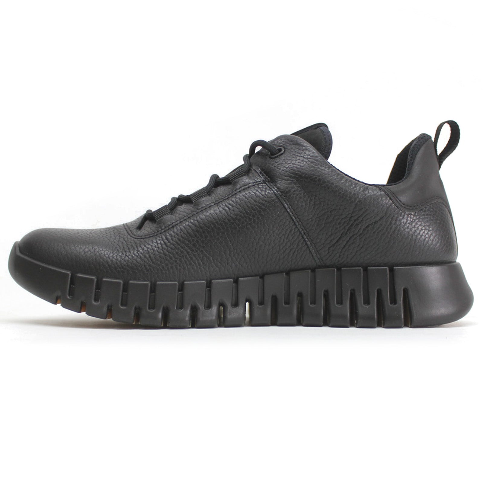 Ecco Gruuv GTX Full Grain Leather Mens Trainers#color_black