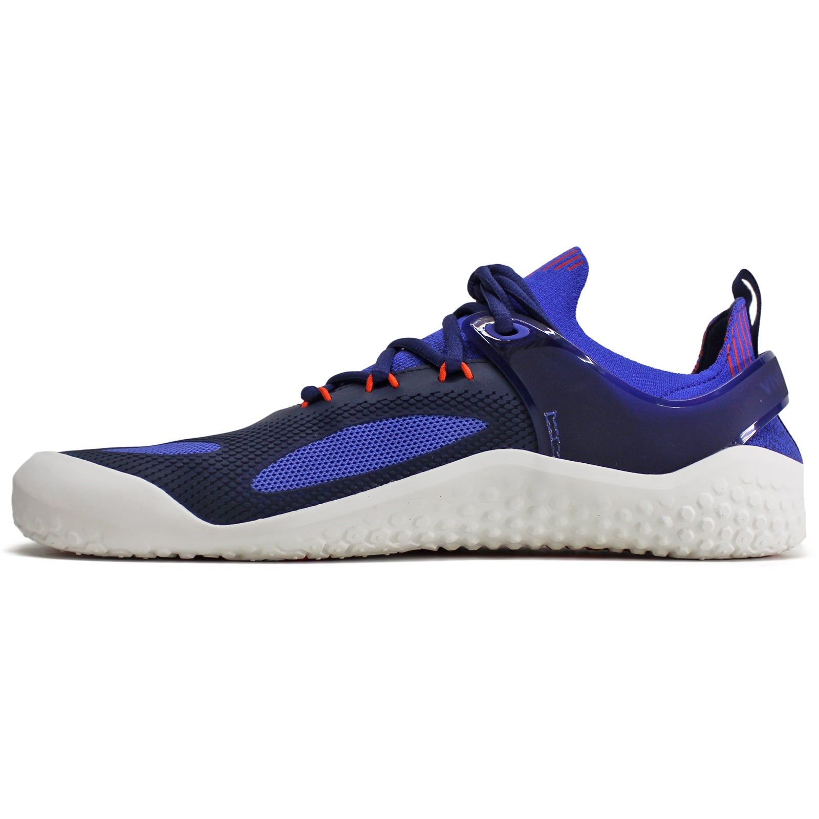Vivobarefoot M Strength Textile Synthetic Mens Trainers#color_dazzling blue navy orange
