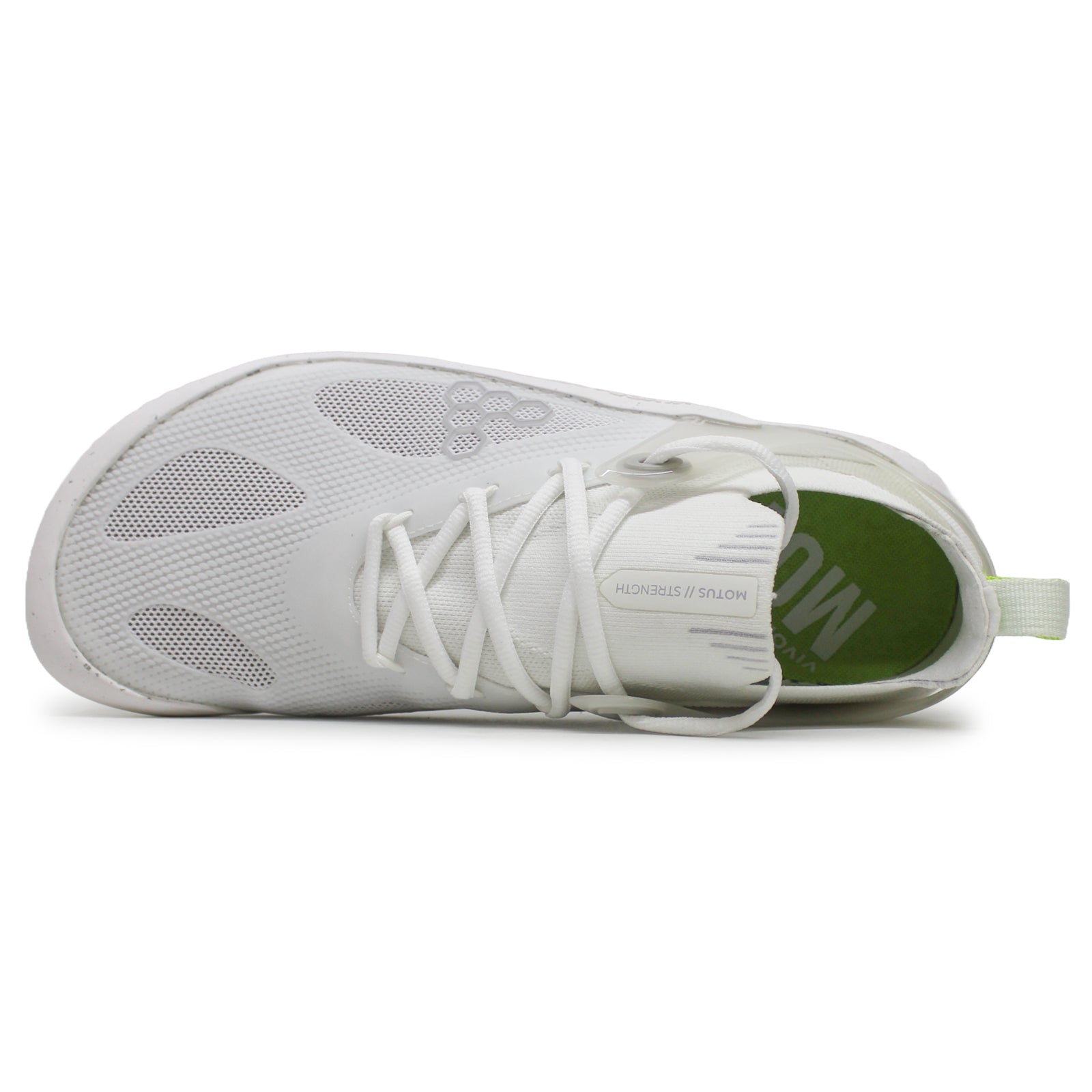 Vivobarefoot M Strength Textile Synthetic Mens Trainers#color_bright white grey