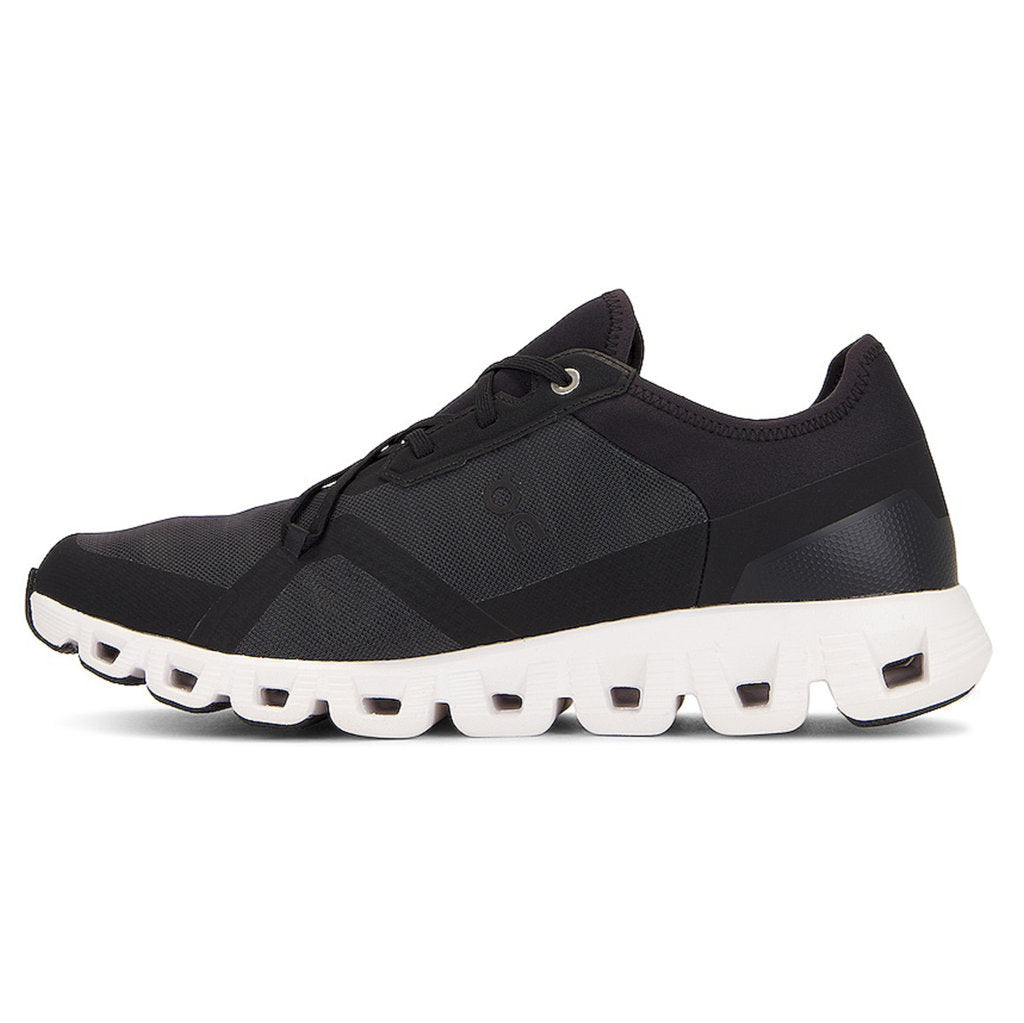 On Cloud X 3 AD Textile Synthetic Men's Running Shoes#color_black white