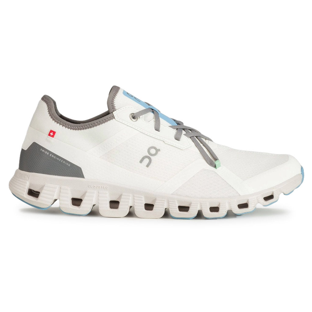 On Cloud X 3 AD Textile Synthetic Men's Running Shoes#color_undyed white niagara
