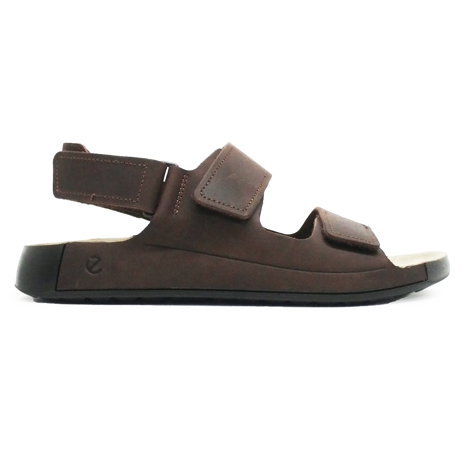 Ecco Cozmo 500944 Leather Mens Sandals#color_potting soil