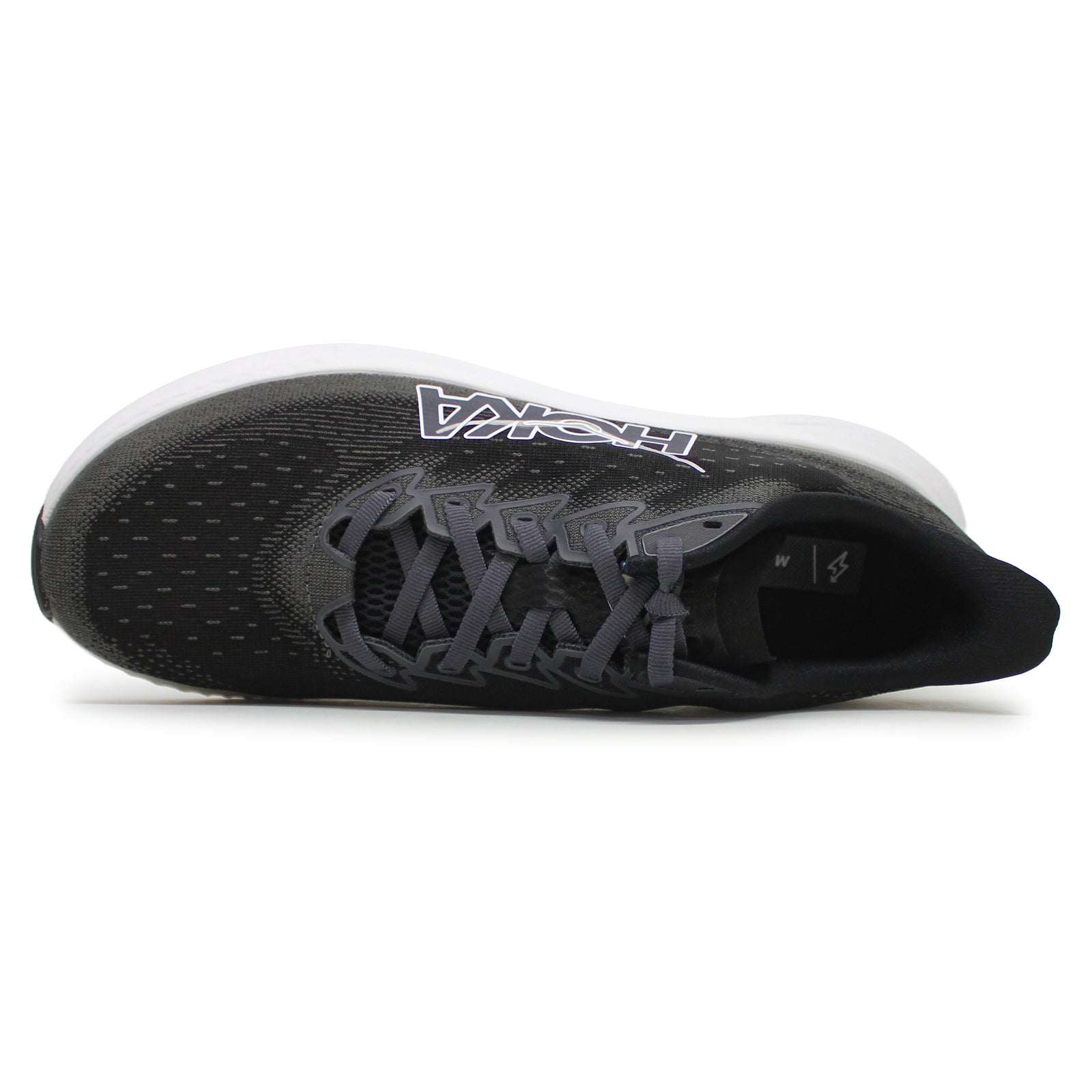 Hoka Mach 6 Textile Mens Trainers#color_black white