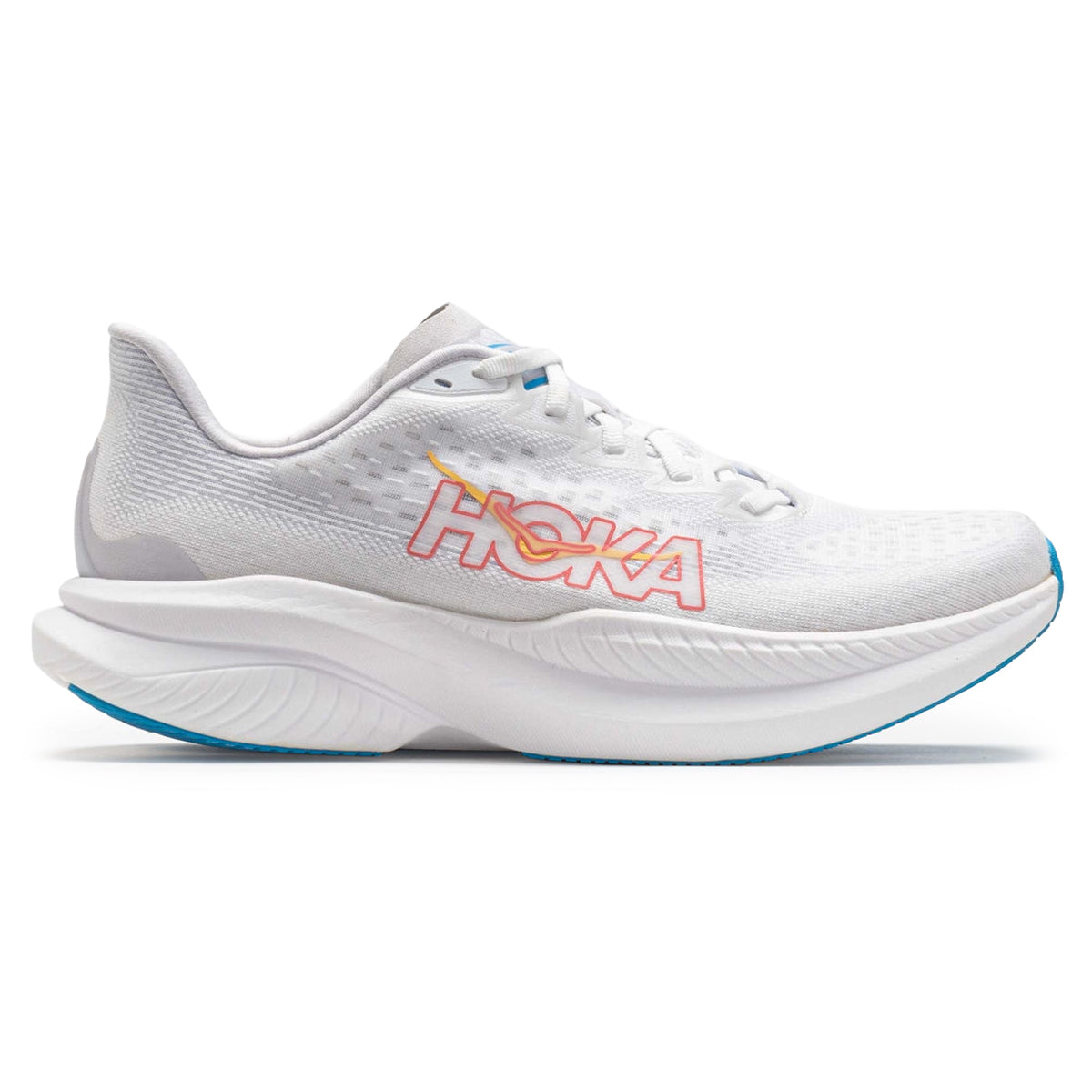 Hoka Mach 6 Textile Womens Trainers#color_white nimbus cloud