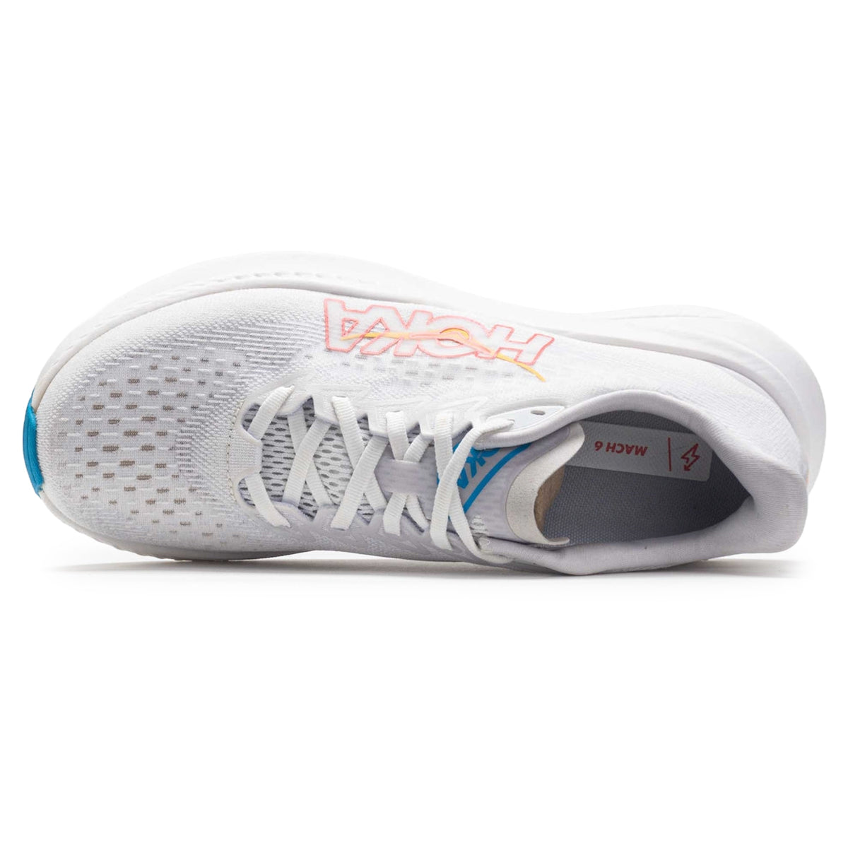 Hoka Mach 6 Textile Womens Trainers#color_white nimbus cloud
