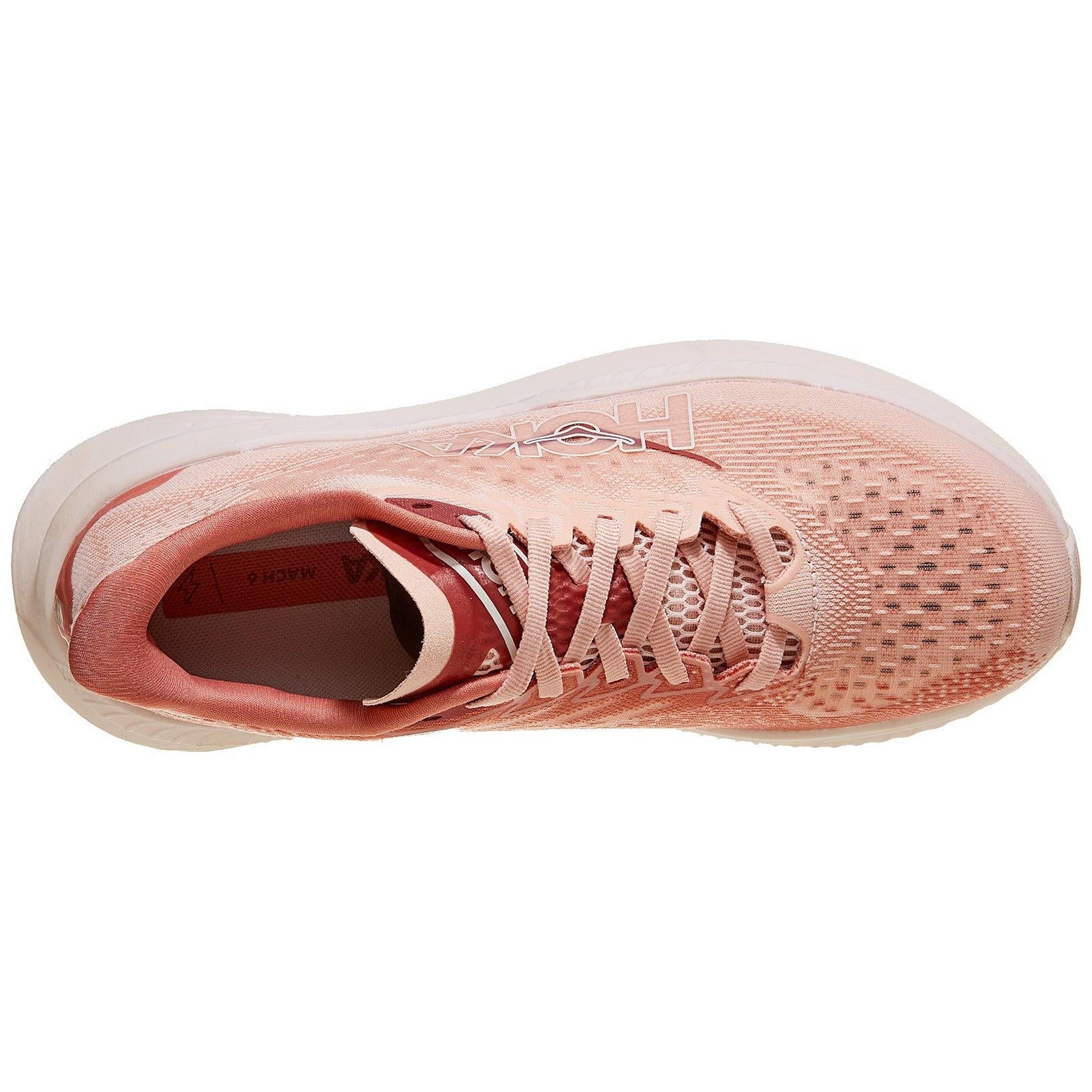Hoka Mach 6 Textile Womens Trainers#color_rose latte blush