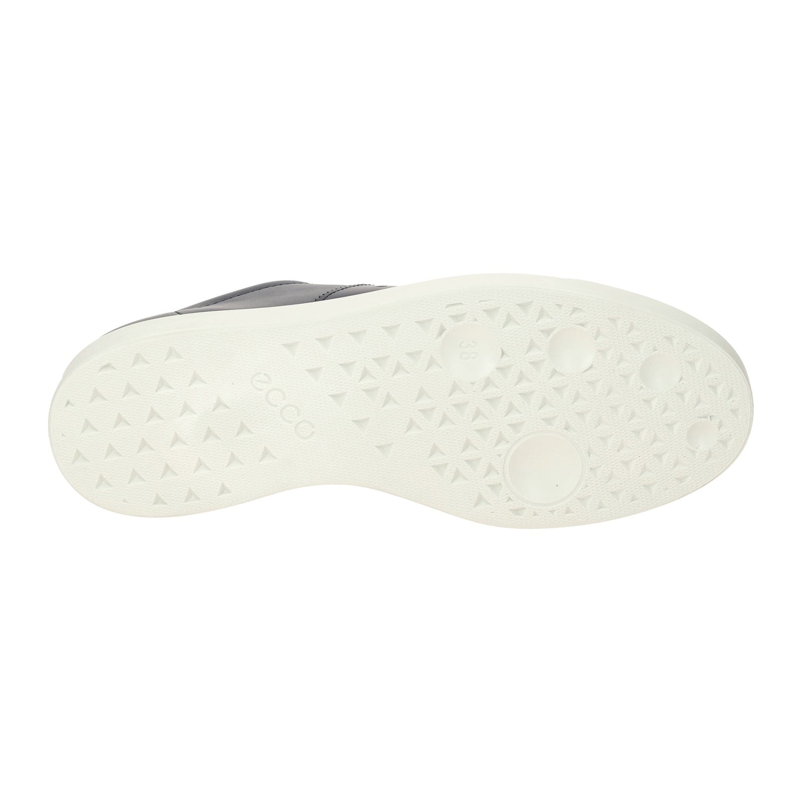 Ecco Street Lite 212803 Full Grain Leather Womens Trainers#color_marine white