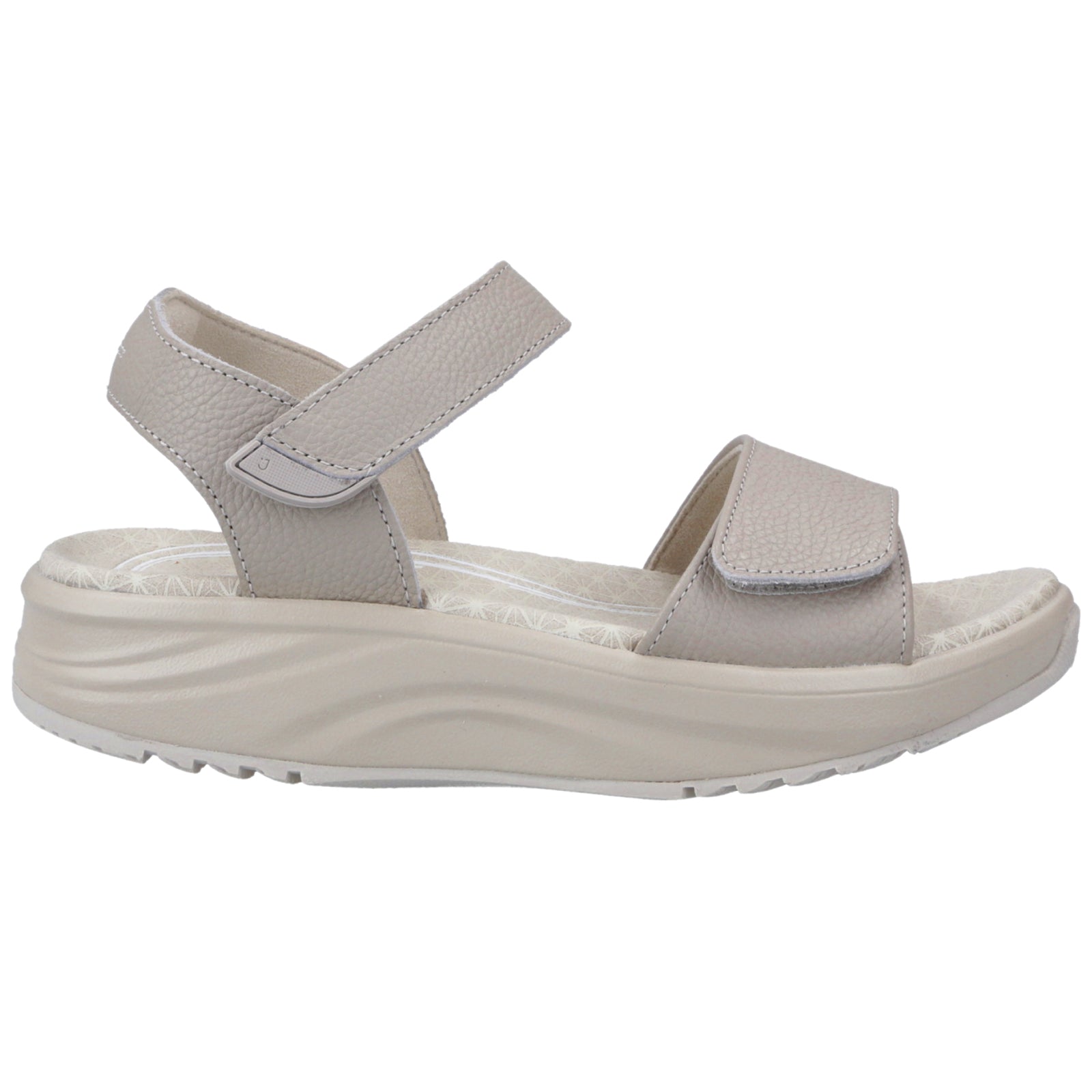 Joya Flores Full Grain Leather Womens Sandals#color_light beige