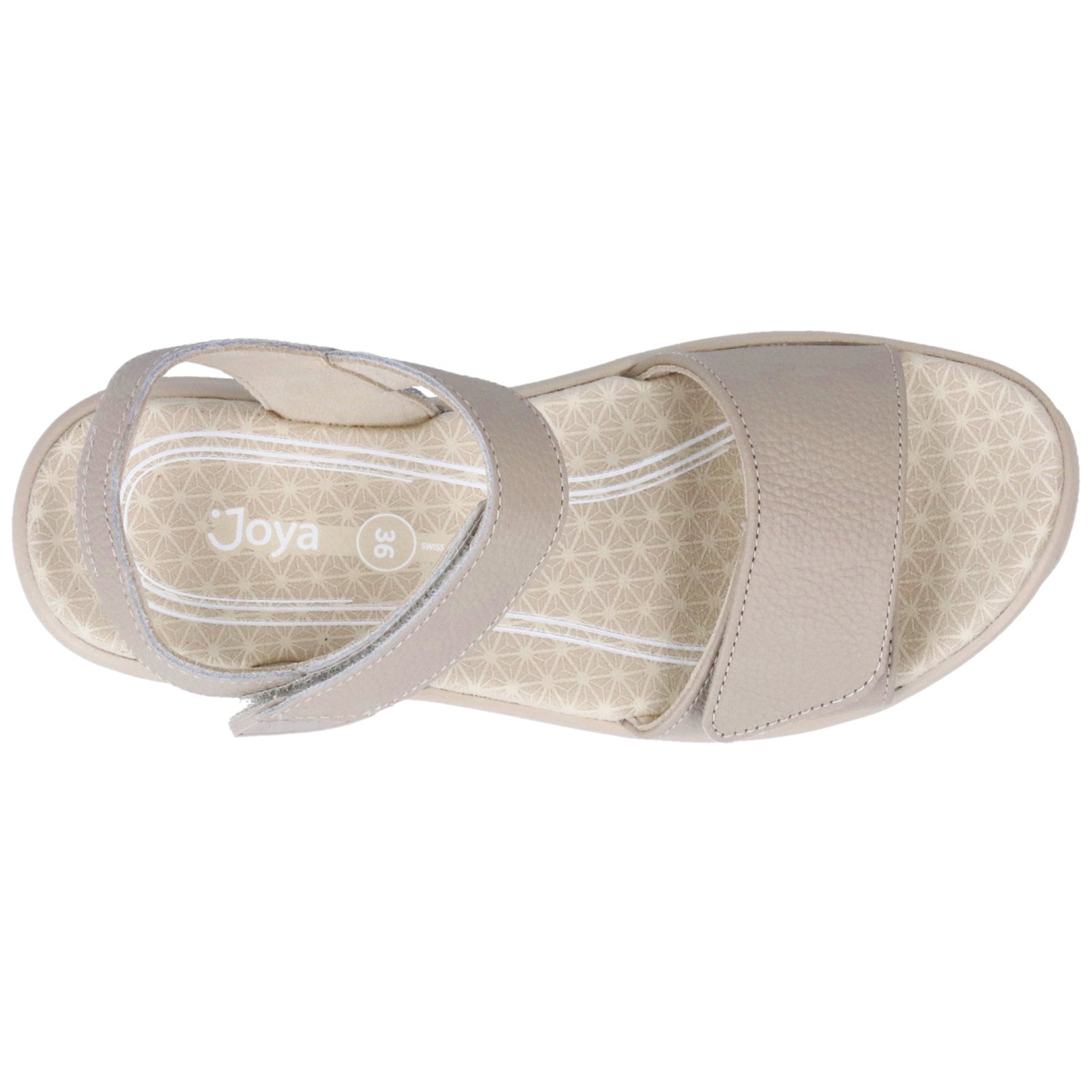 Joya Flores Full Grain Leather Womens Sandals#color_light beige