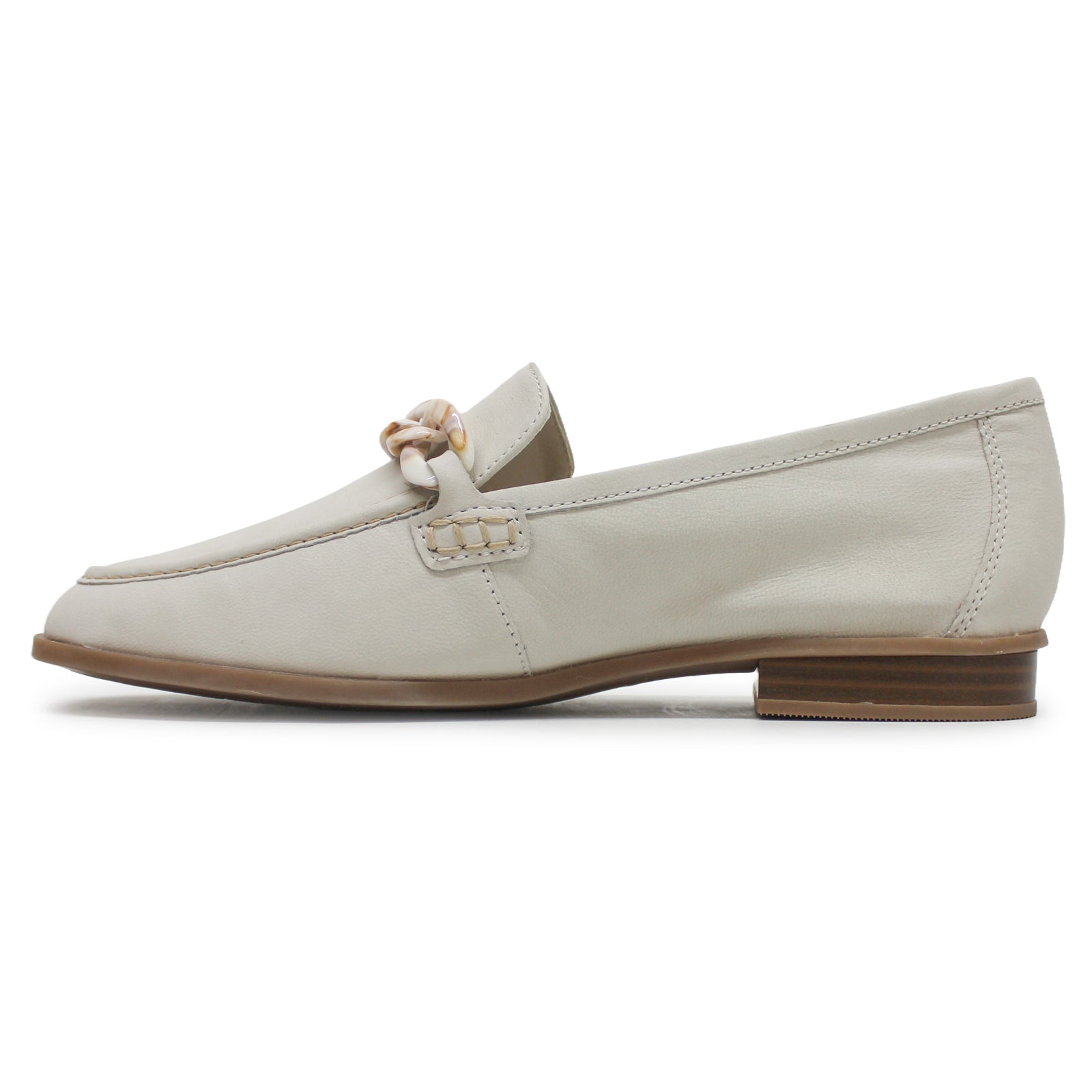 Clarks Sarafyna Iris Leather Womens Shoes#color_white