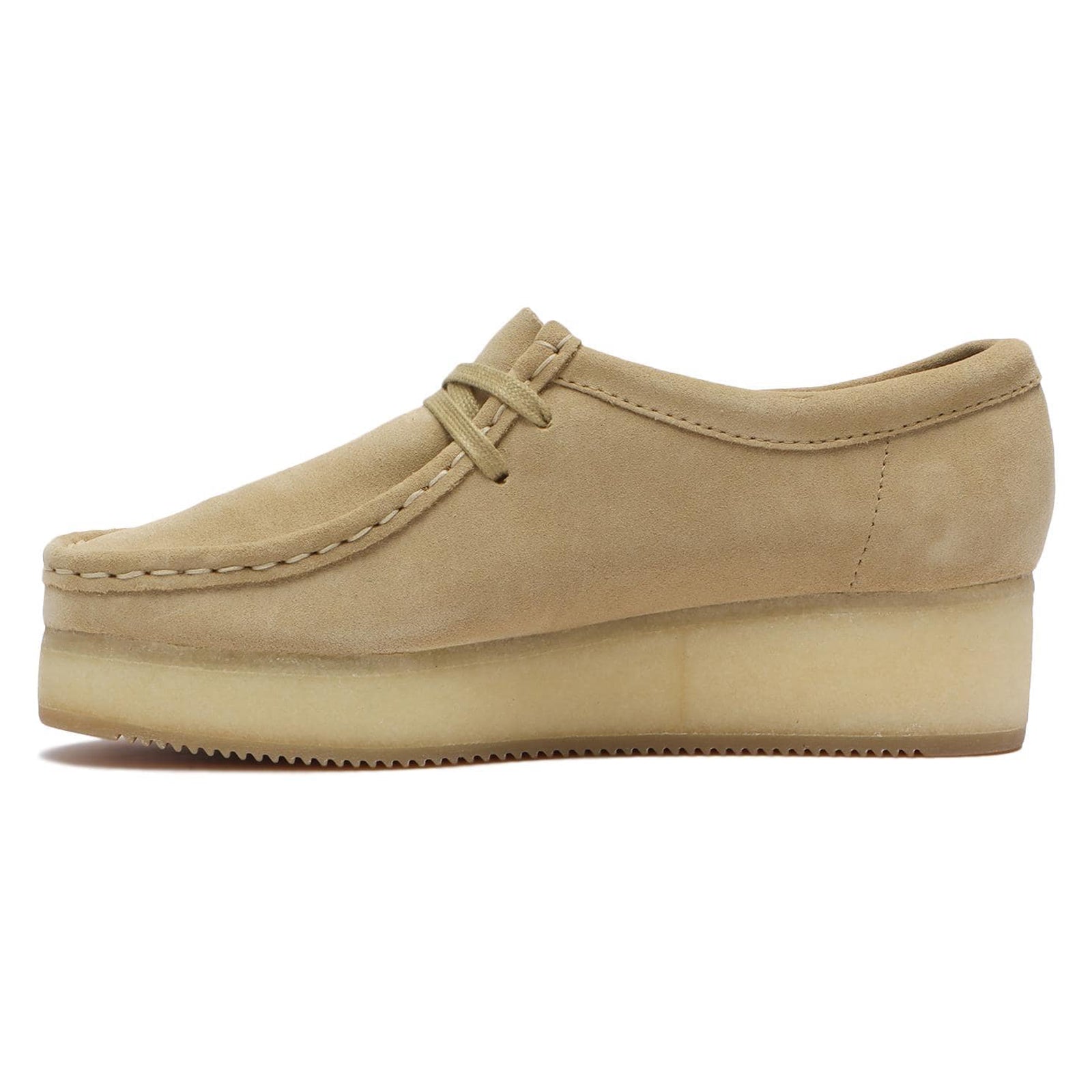 Clarks Originals Wallacraft Bee Suede Womens Shoes#color_maple